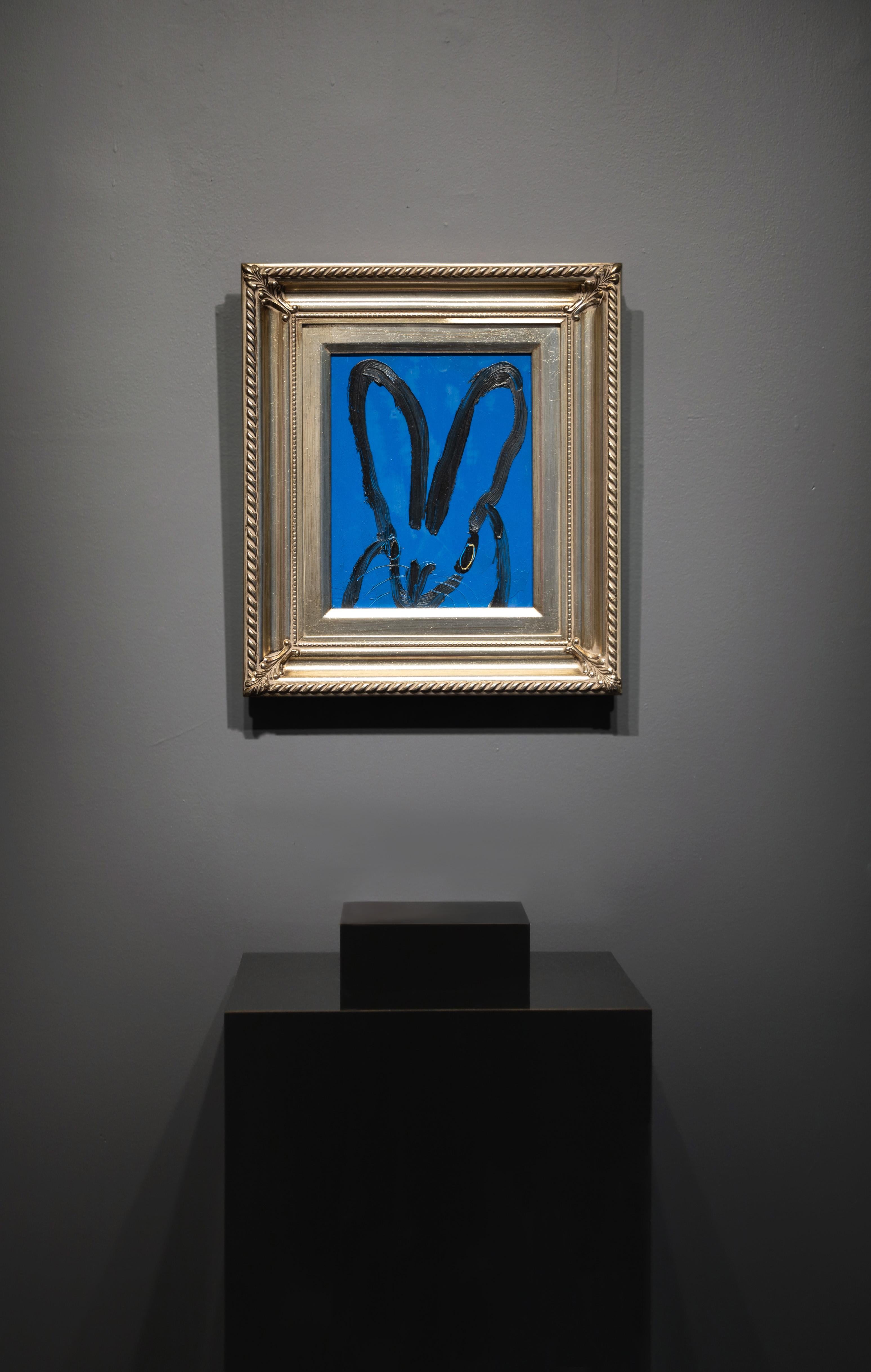 Pittura ad olio gestuale 'Ultra Blue', 2022 - Painting di Hunt Slonem
