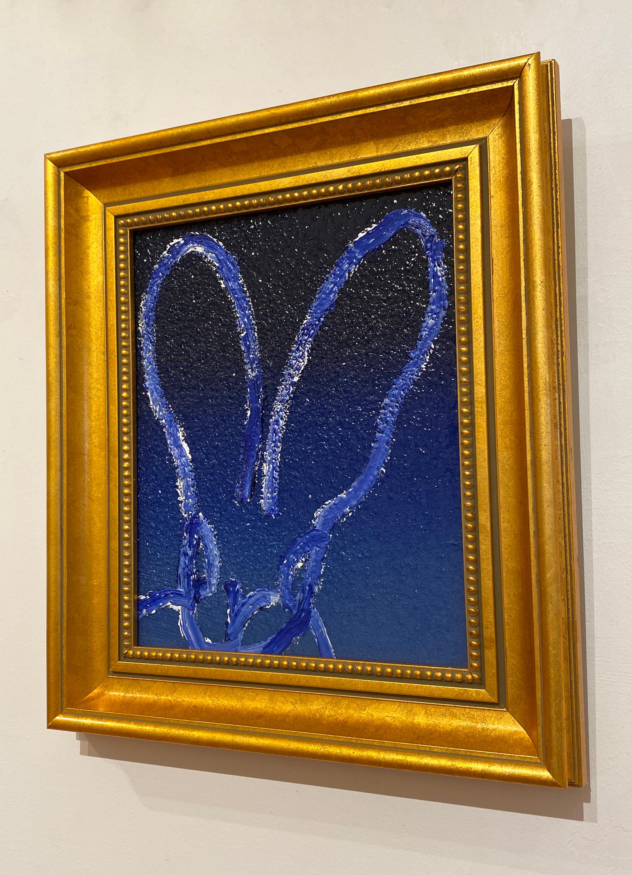 Untitled (Blue Diamond Bunny) - Contemporary Painting by Hunt Slonem