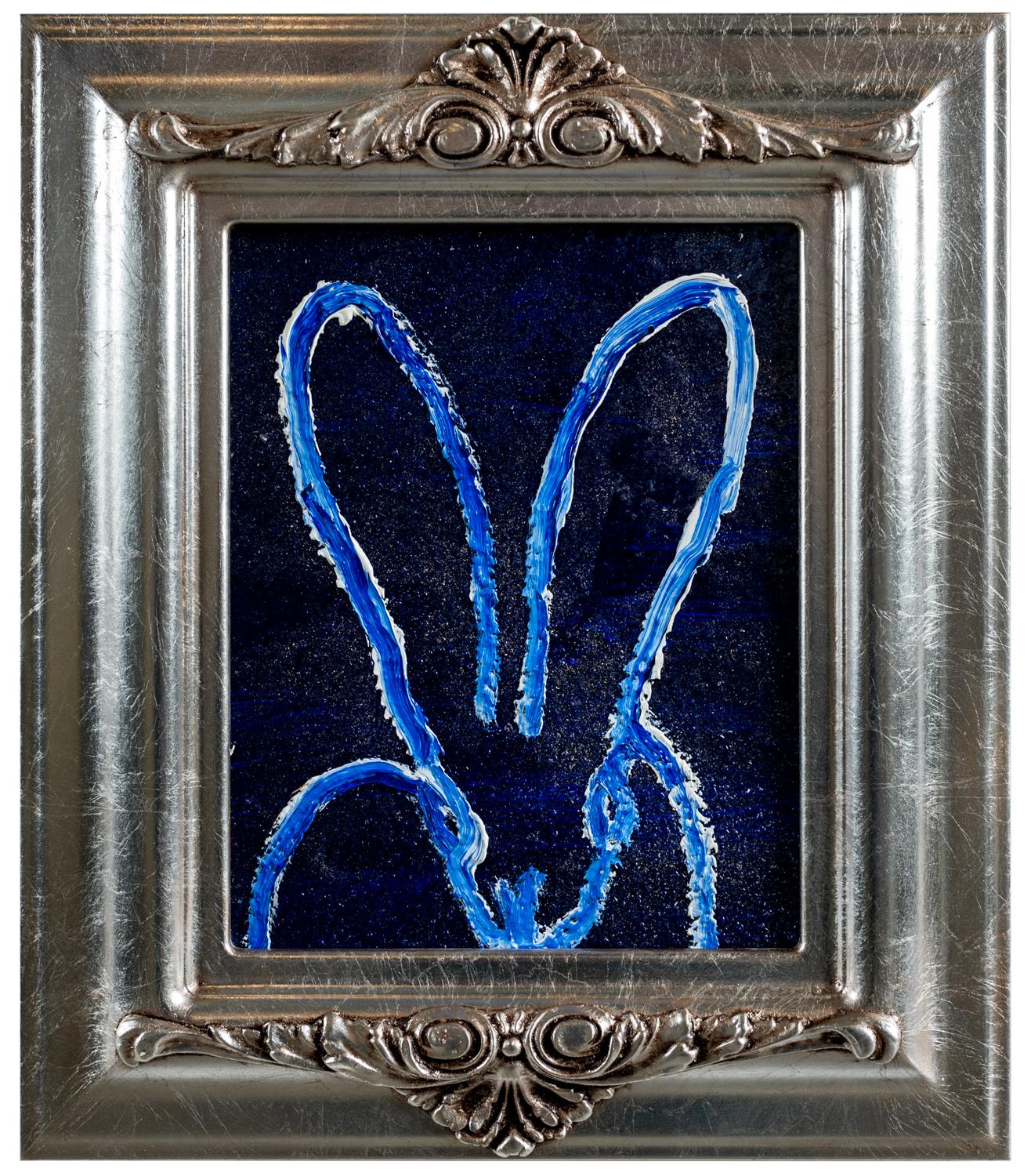 Hunt Slonem Animal Painting - Untitled (Blue Diamond)