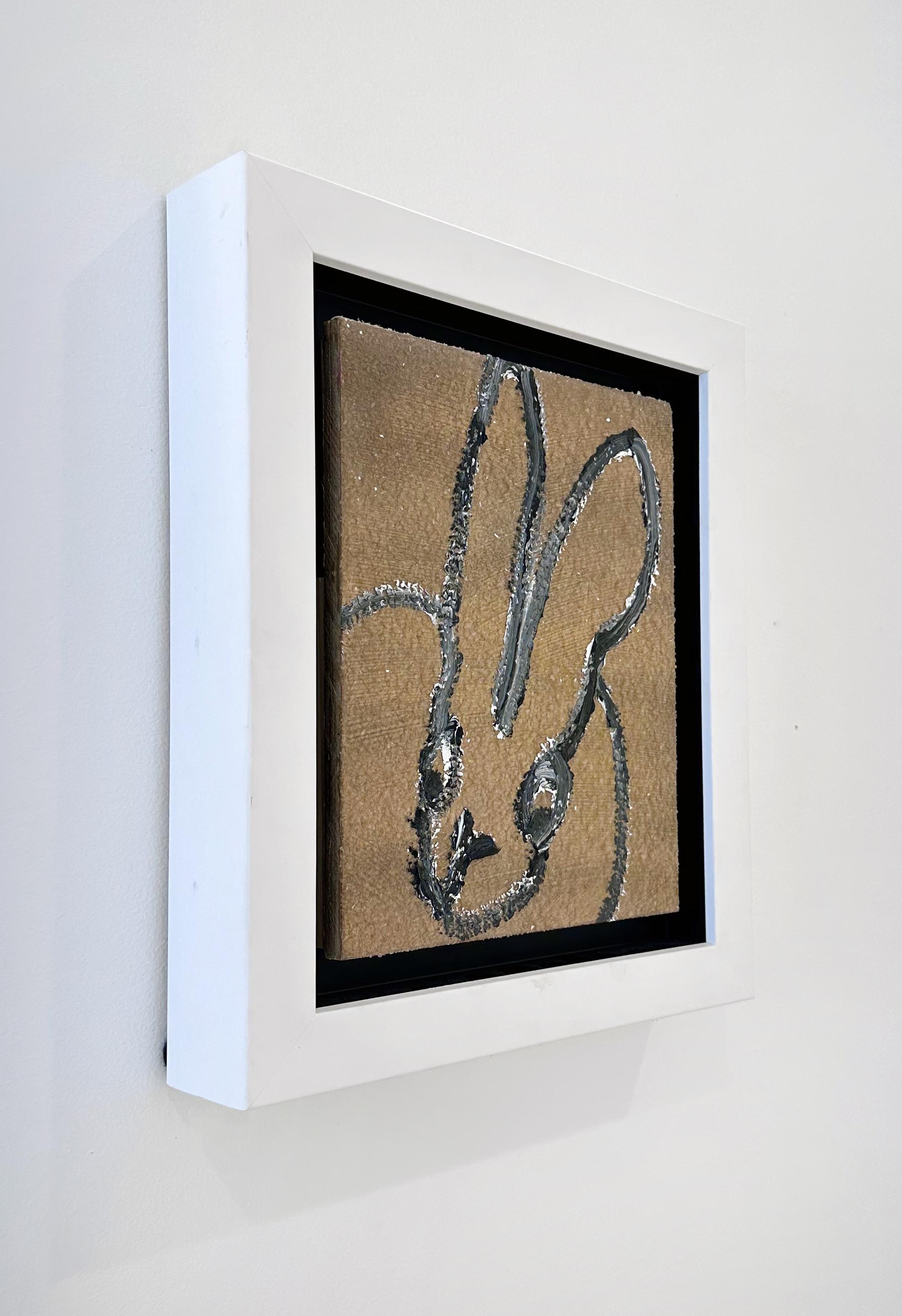 Untitled (Bronze Diamond Bunny) - Contemporary Painting by Hunt Slonem