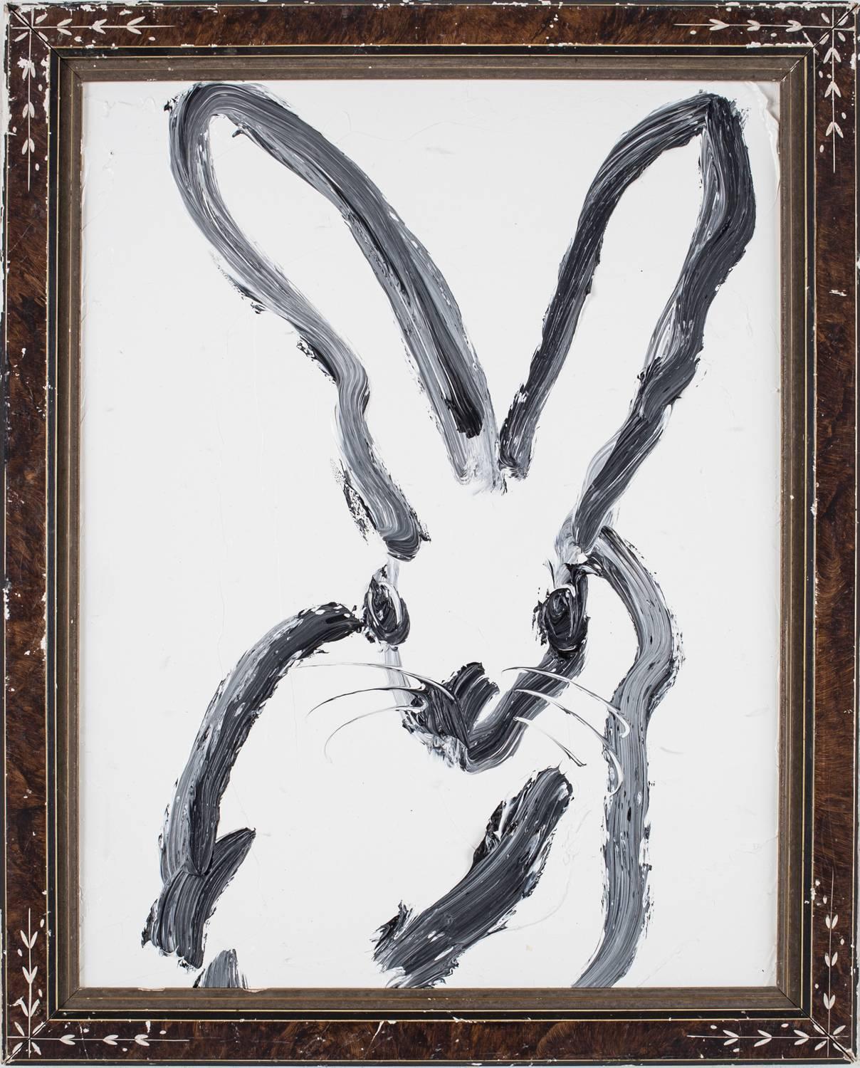 Hunt Slonem Animal Painting - Untitled (Bunny)