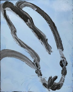 Untitled (Bunny on Cerulean Blue)