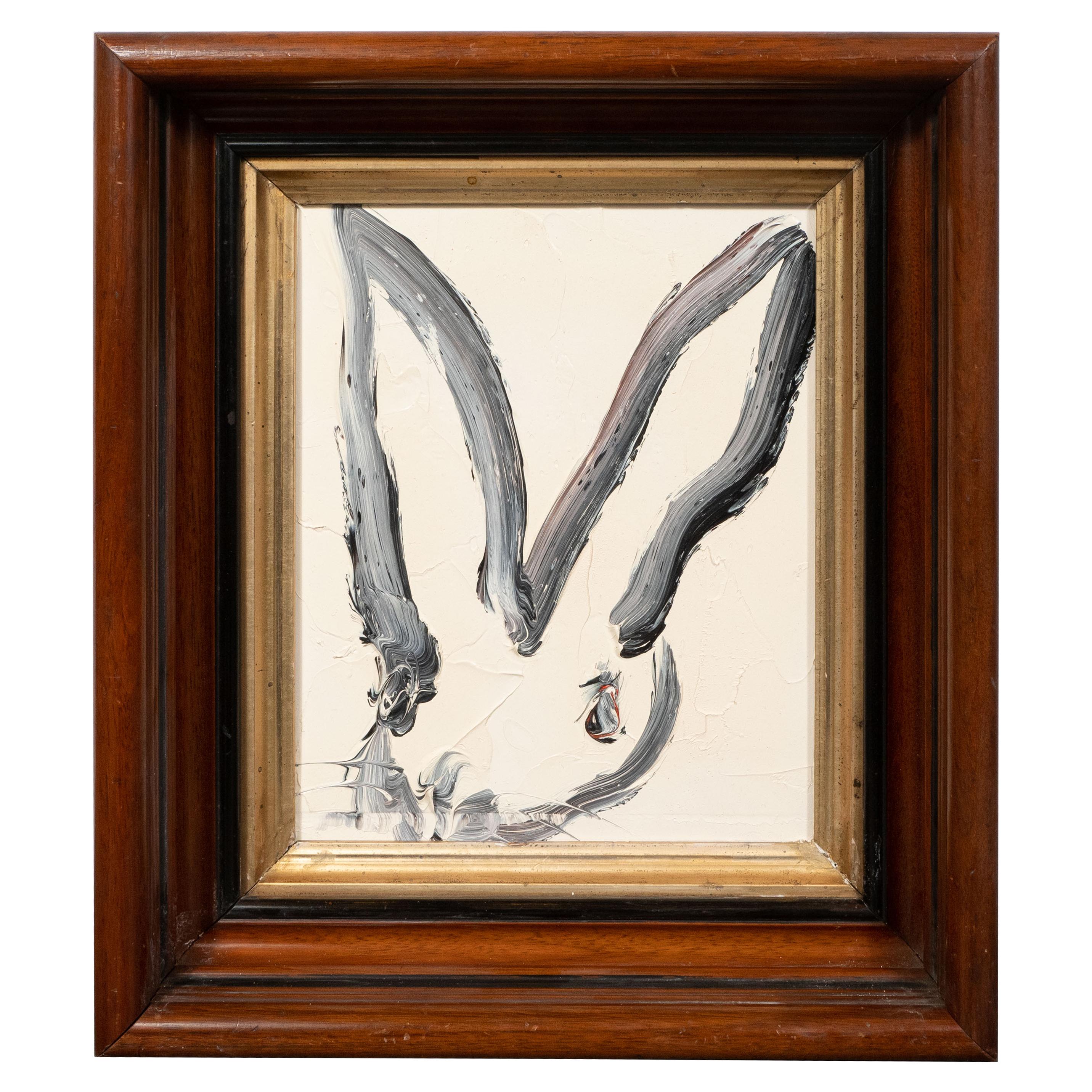 Ohne Titel (Bunny-Gemälde) ATC691 – Painting von Hunt Slonem