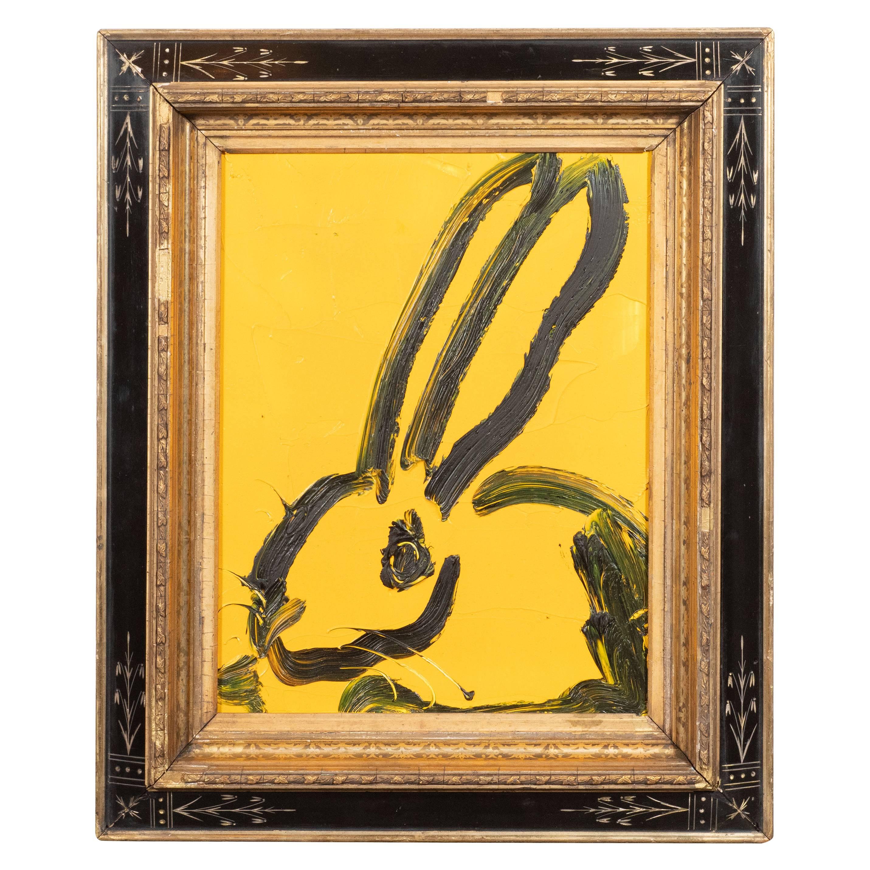 Hunt Slonem Animal Painting - Untitled- Bunny Painting (1178)