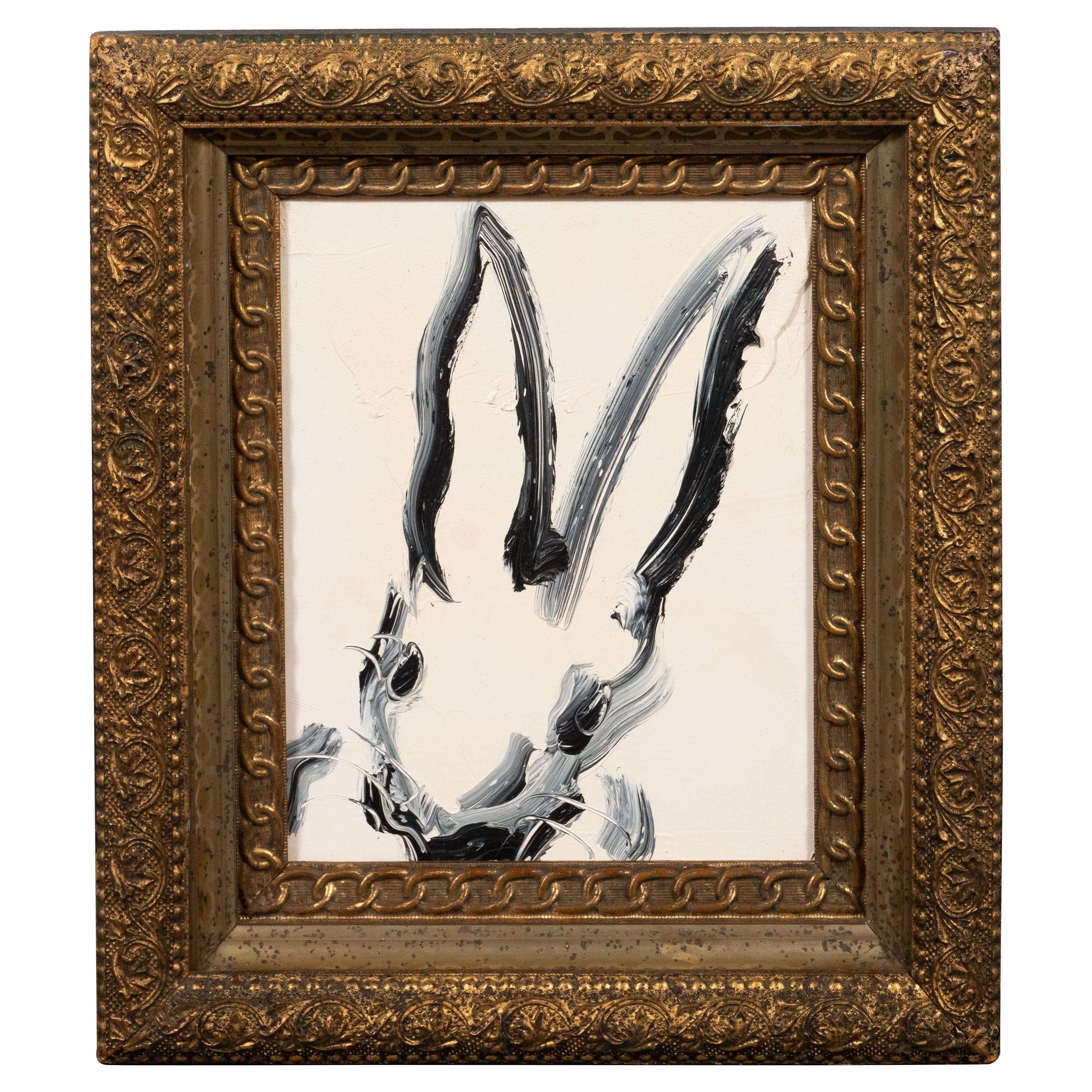 Hunt Slonem Abstract Painting - Untitled (Bunny Painting) - C50040