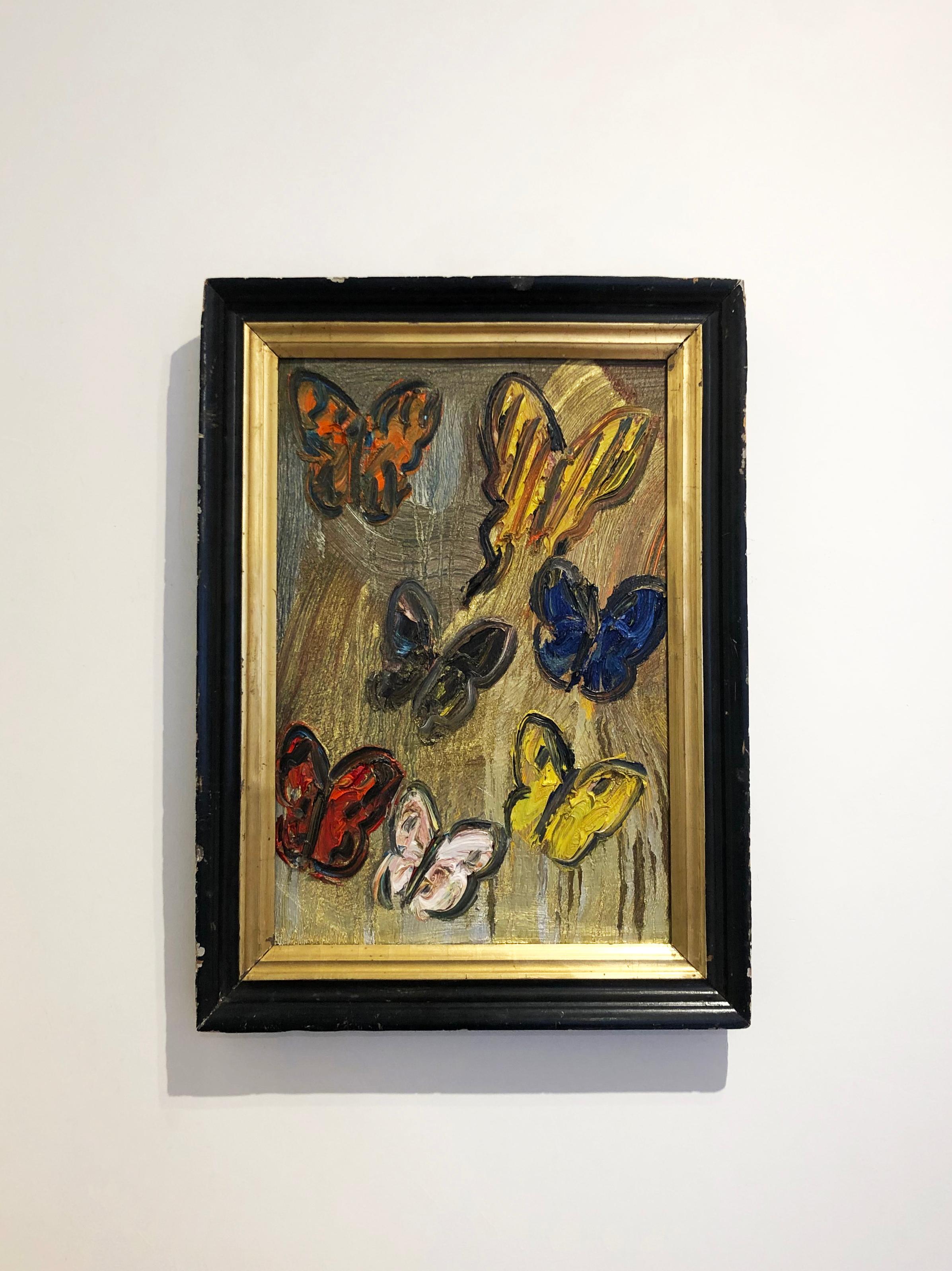Untitled (Butterflies) - Contemporary Painting by Hunt Slonem