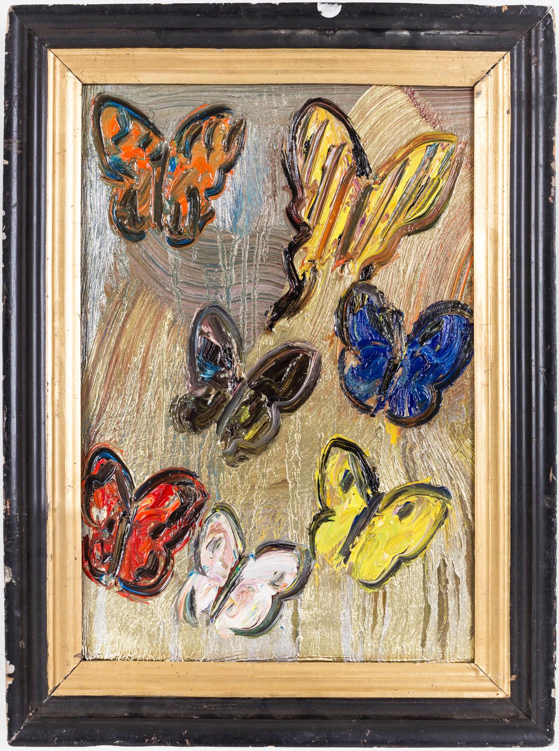 Untitled (Butterflies) - Painting by Hunt Slonem