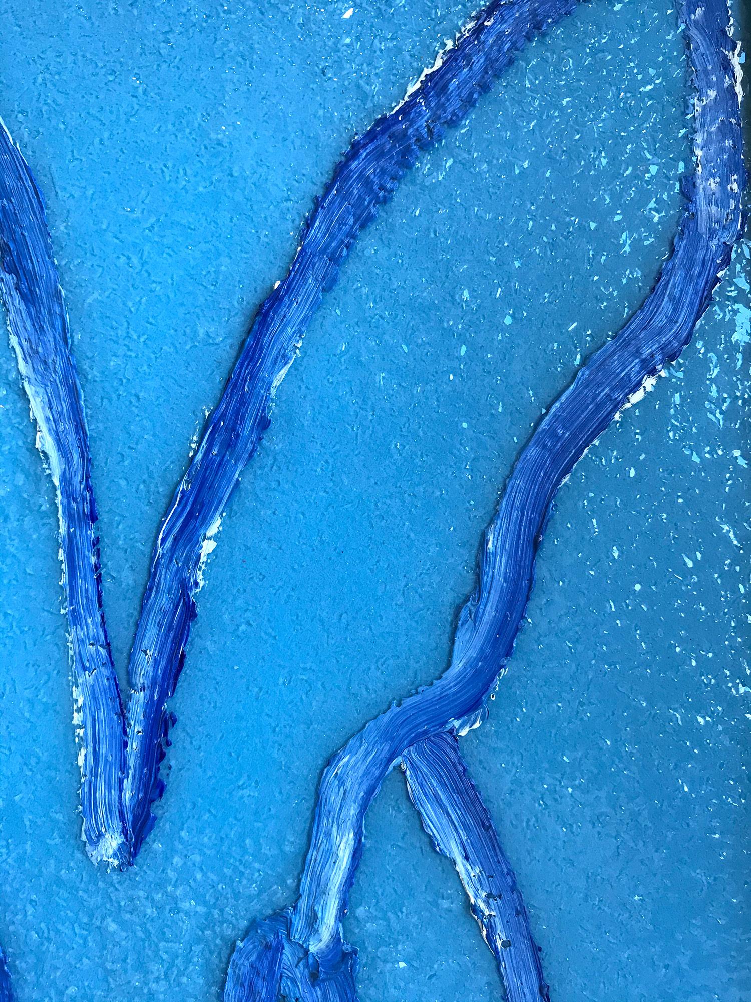 Untitled (Diamond Dust Bunny on Light Cobalt Blue) 4