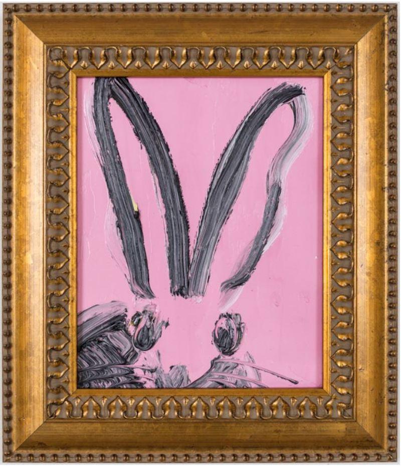 Slonem, Untitled (EL00658), 2017, oil on wood, 10 x 8 in

Gestural painting of a bunny rabbit on pink background

Hunt Slonem paints lush, expressive works whose built-up surfaces reveal many layers of imagery and intense color. He scores his works