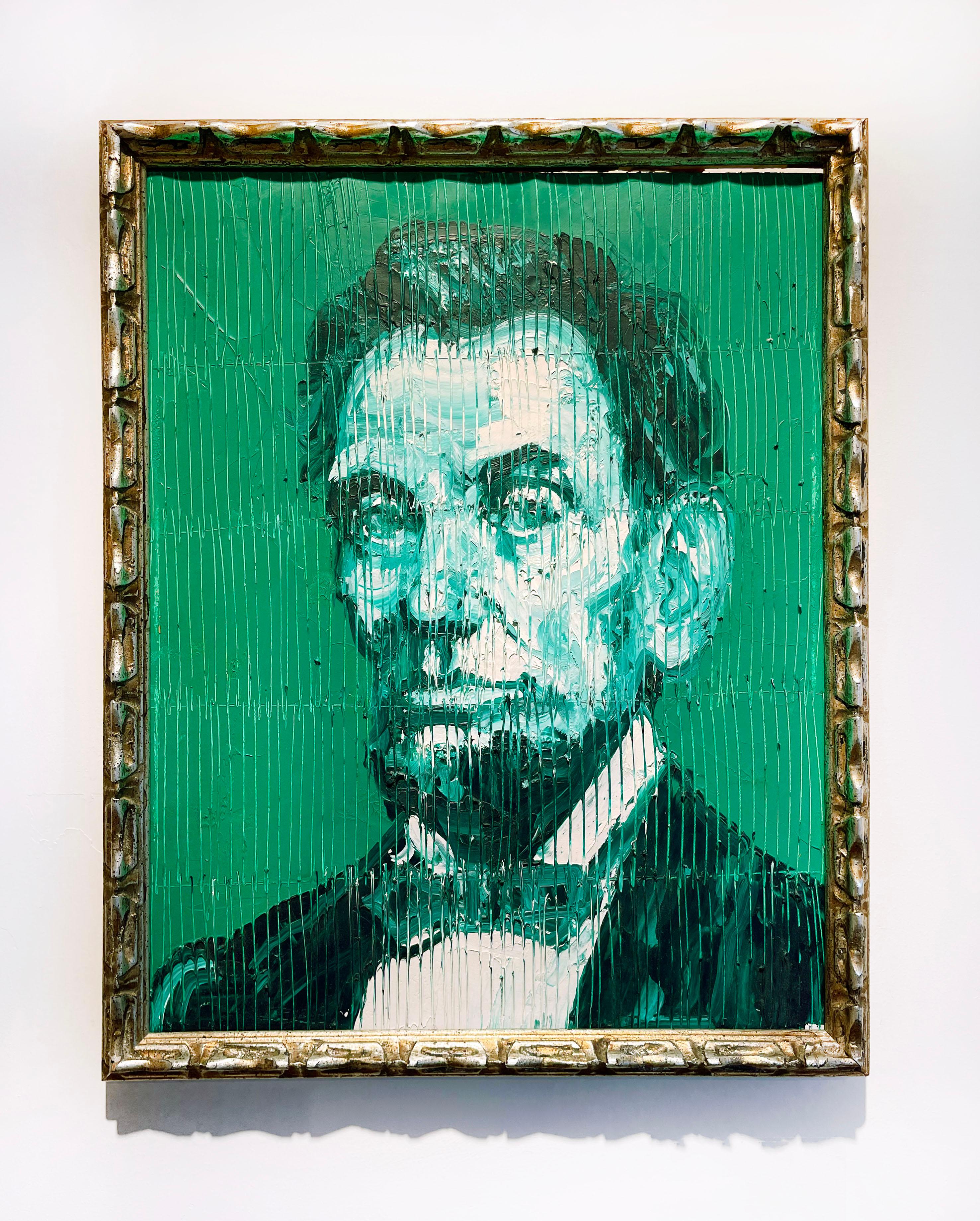 Untitled (Emerald Abe)  - Contemporary Painting by Hunt Slonem