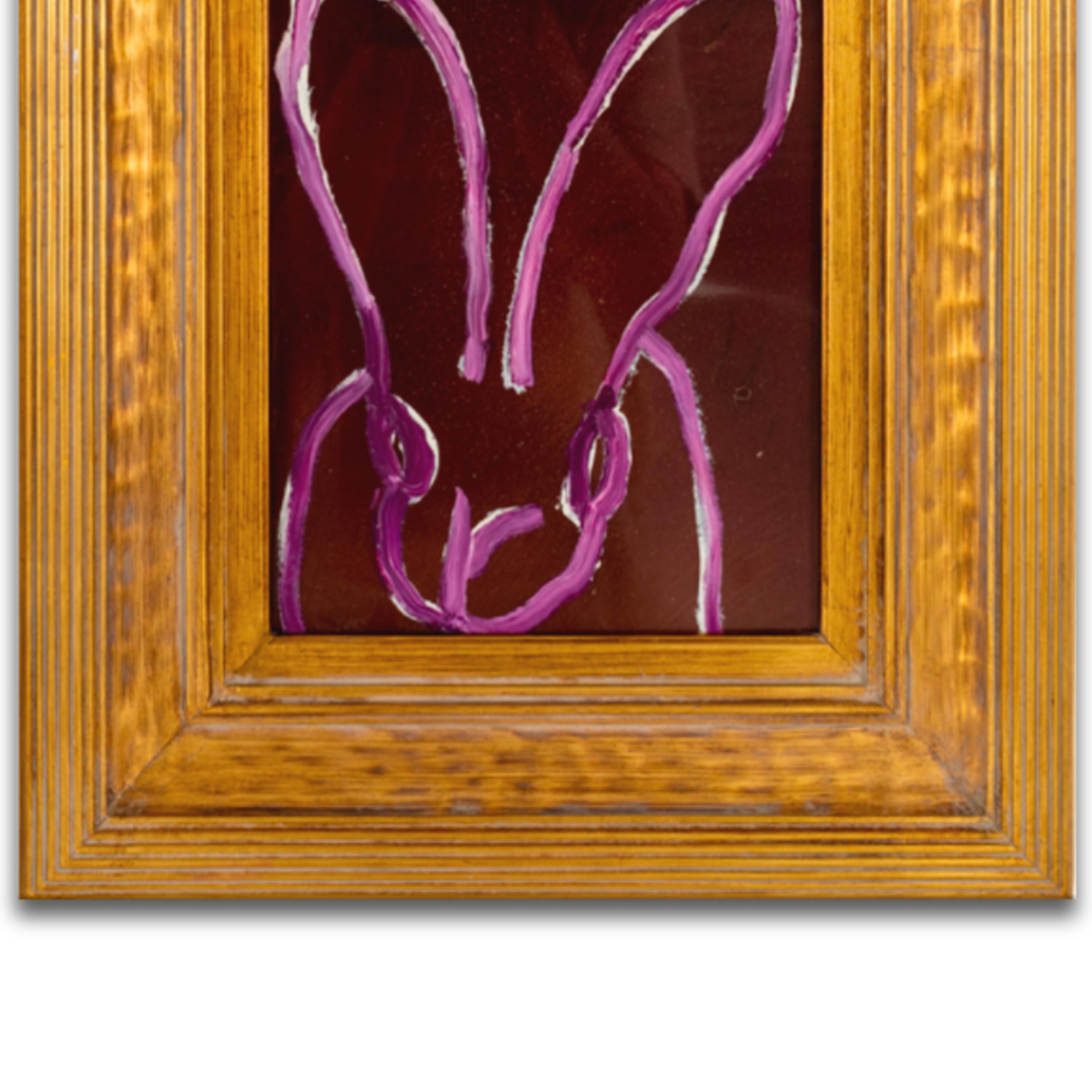 UNTITLED Purple Bunny - Contemporary Painting by Hunt Slonem