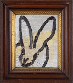 Hunt Slonem bunny painting 'Untitled'