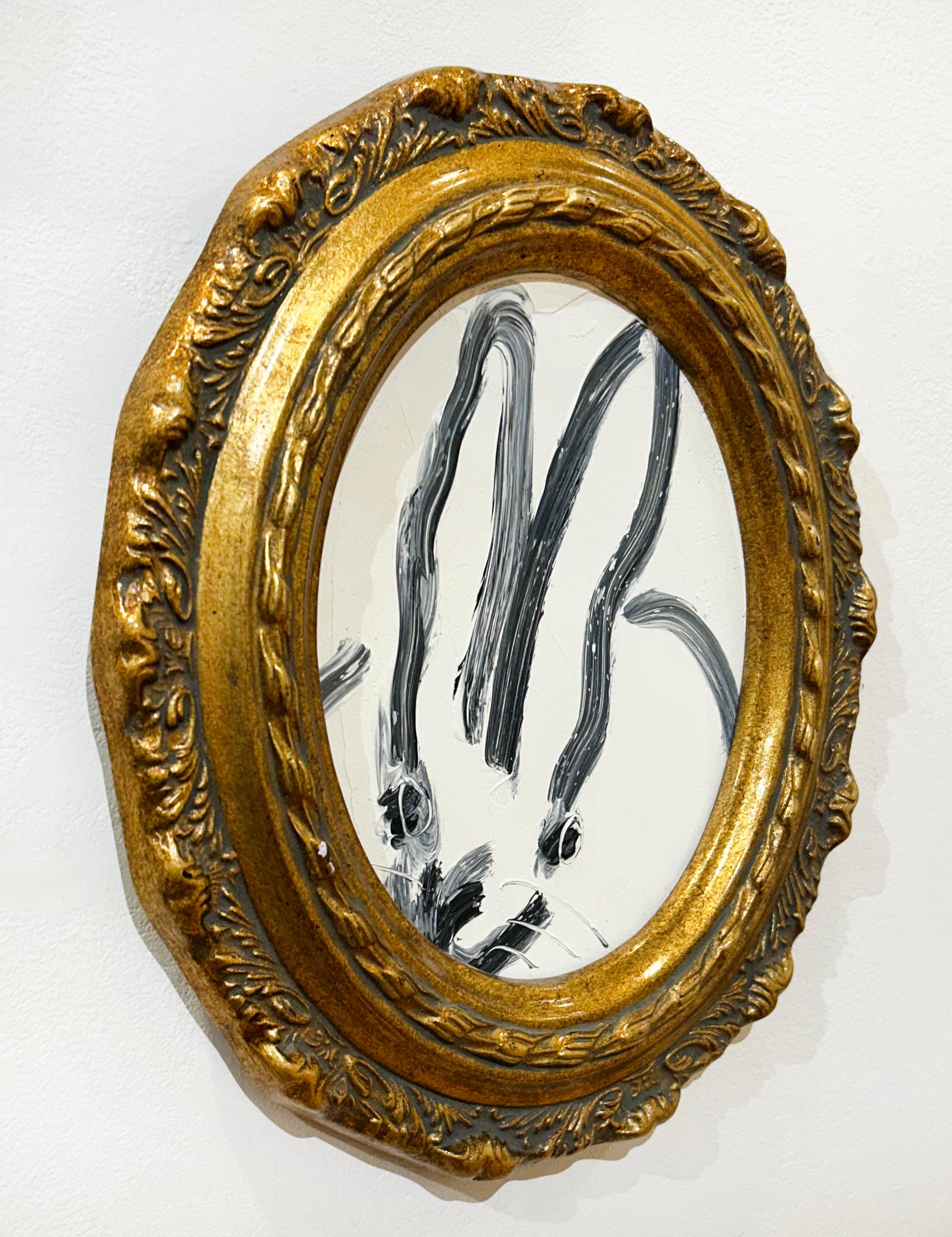 Hunt Slonem, Untitled (Oval Bunny), Bunny For Sale 3