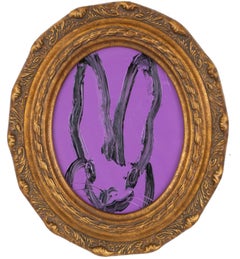 Untitled (Oval Bunny on Rich Lavender Purple)