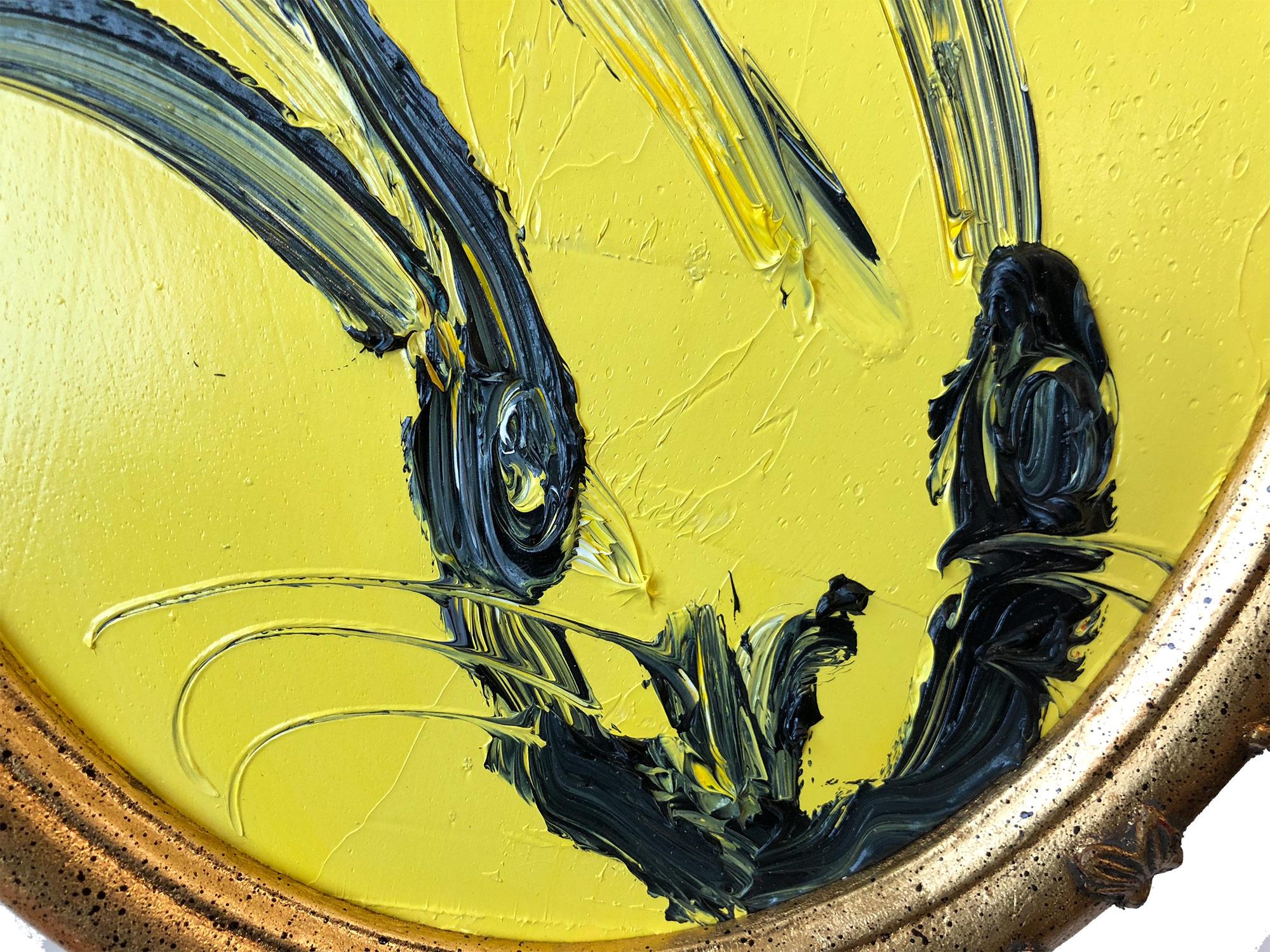 Untitled (Oval Bunny on Yellow) 3