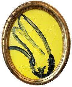 Untitled (Oval Bunny on Yellow)