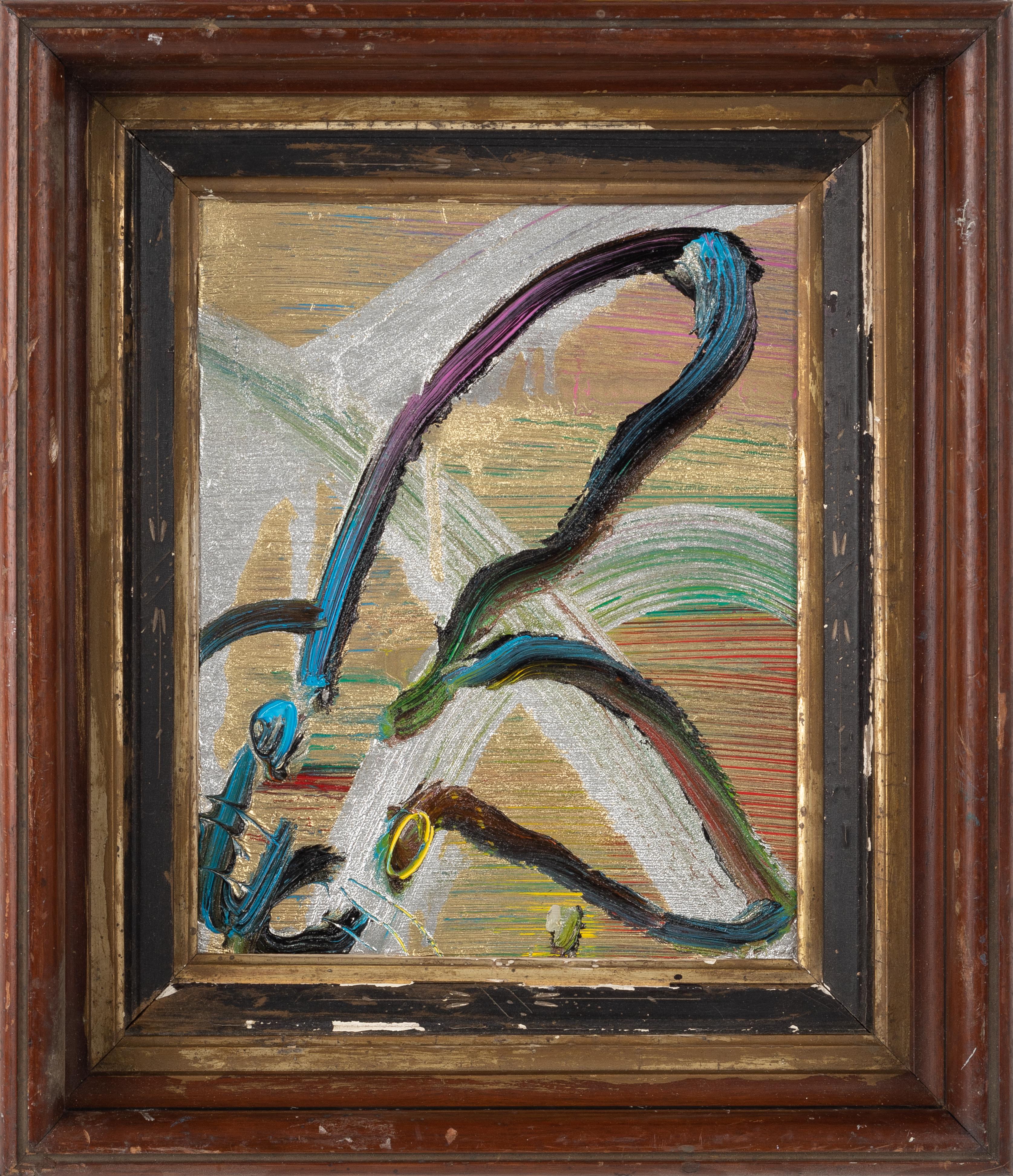 Hunt Slonem Animal Painting - Untitled (Rainbow)