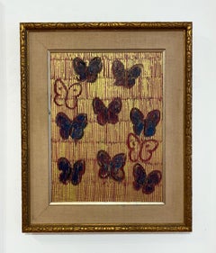 Untitled (Red, Blue & Purple Butterflies)