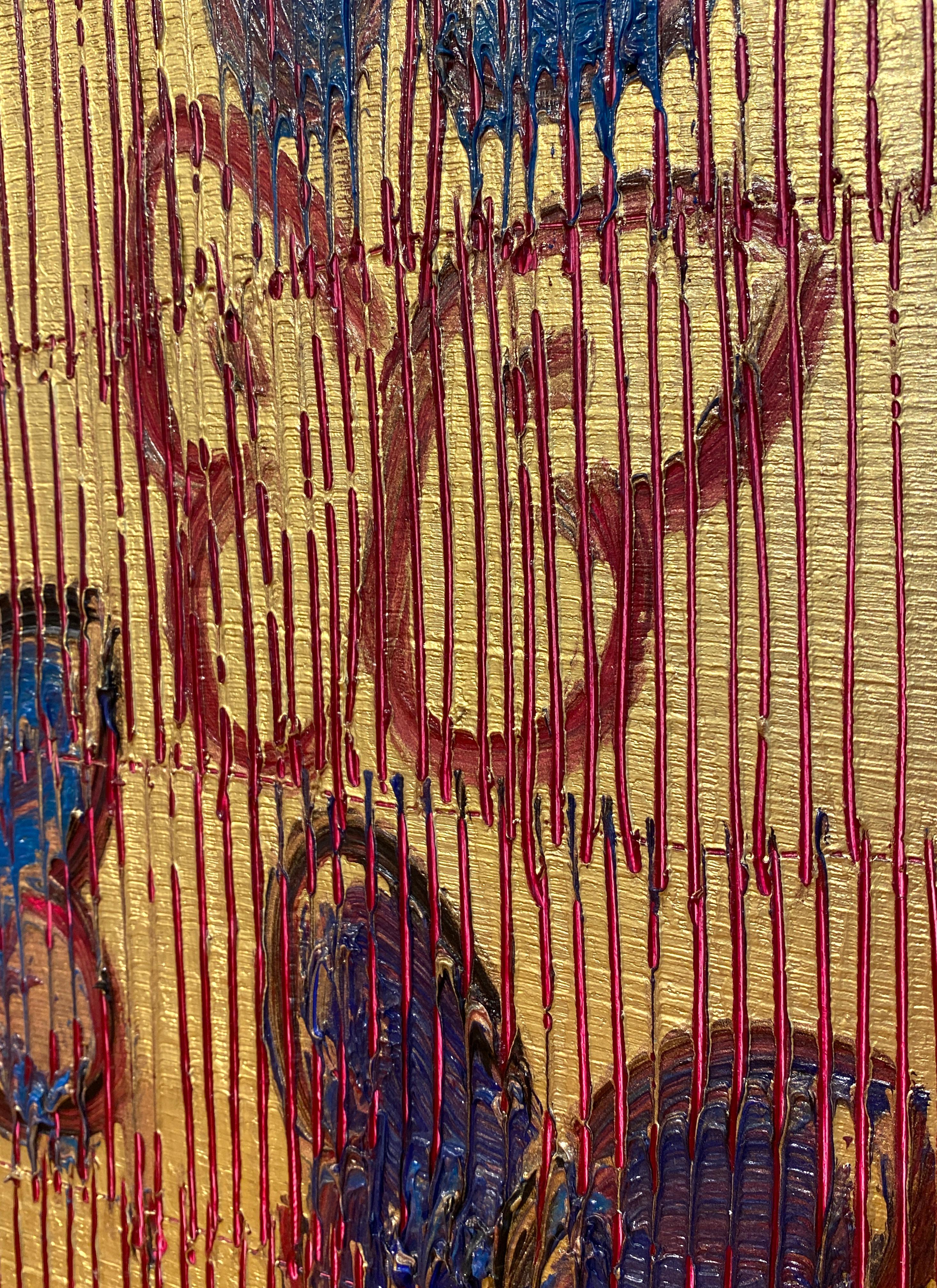 Artist:  Slonem, Hunt
Title:  Untitled (Red, Blue & Purple Butterflies)
Series:  Butterflies
Date:  2020
Medium:  Oil on wood
Unframed Dimensions:  24.5