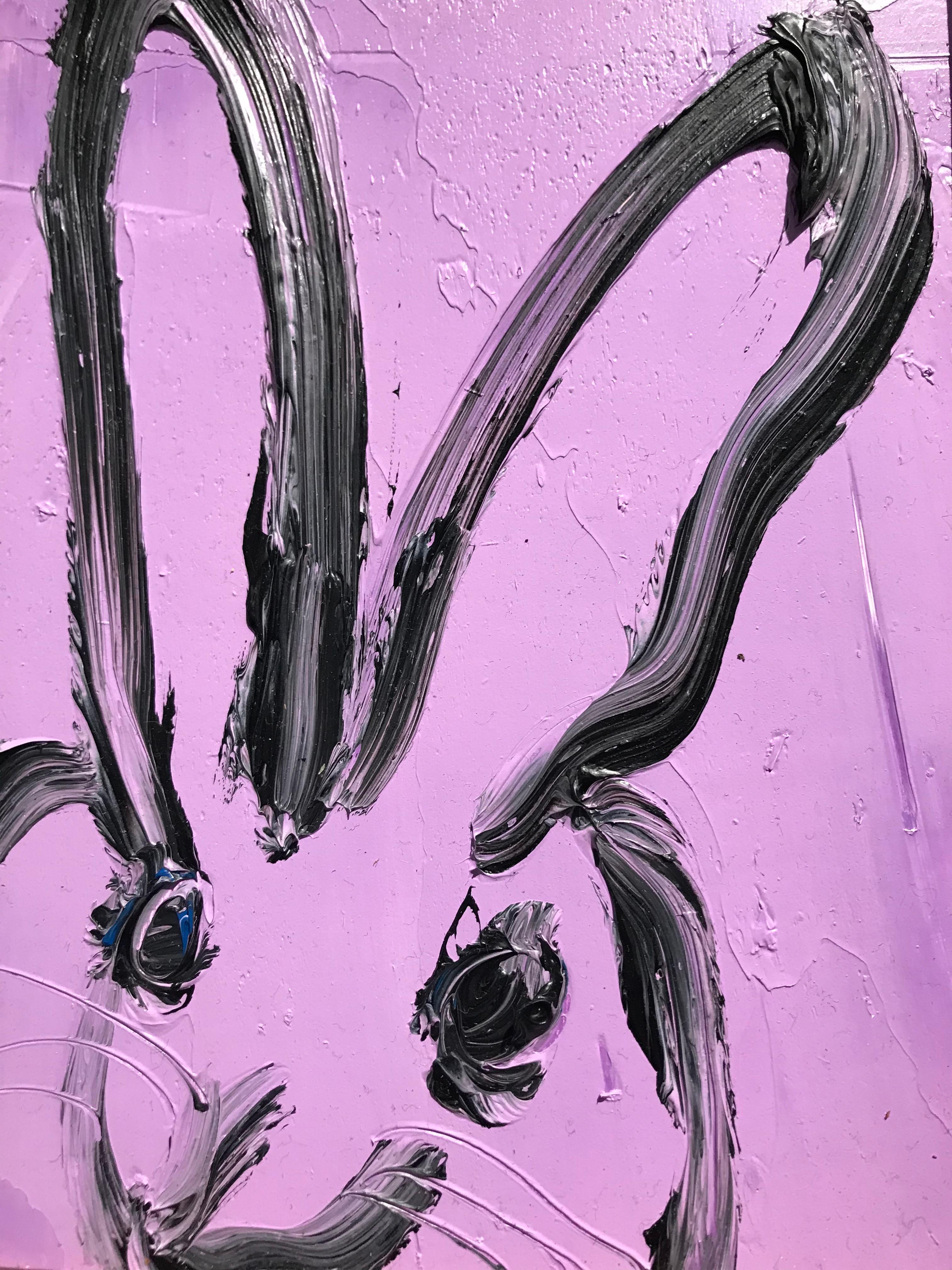 Untitled- small gestural bunny by Hunt Slonem 4