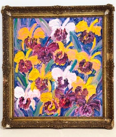 Vibrant Floral Painting 'Catelayas Of Hawaii' by Hunt Slonem