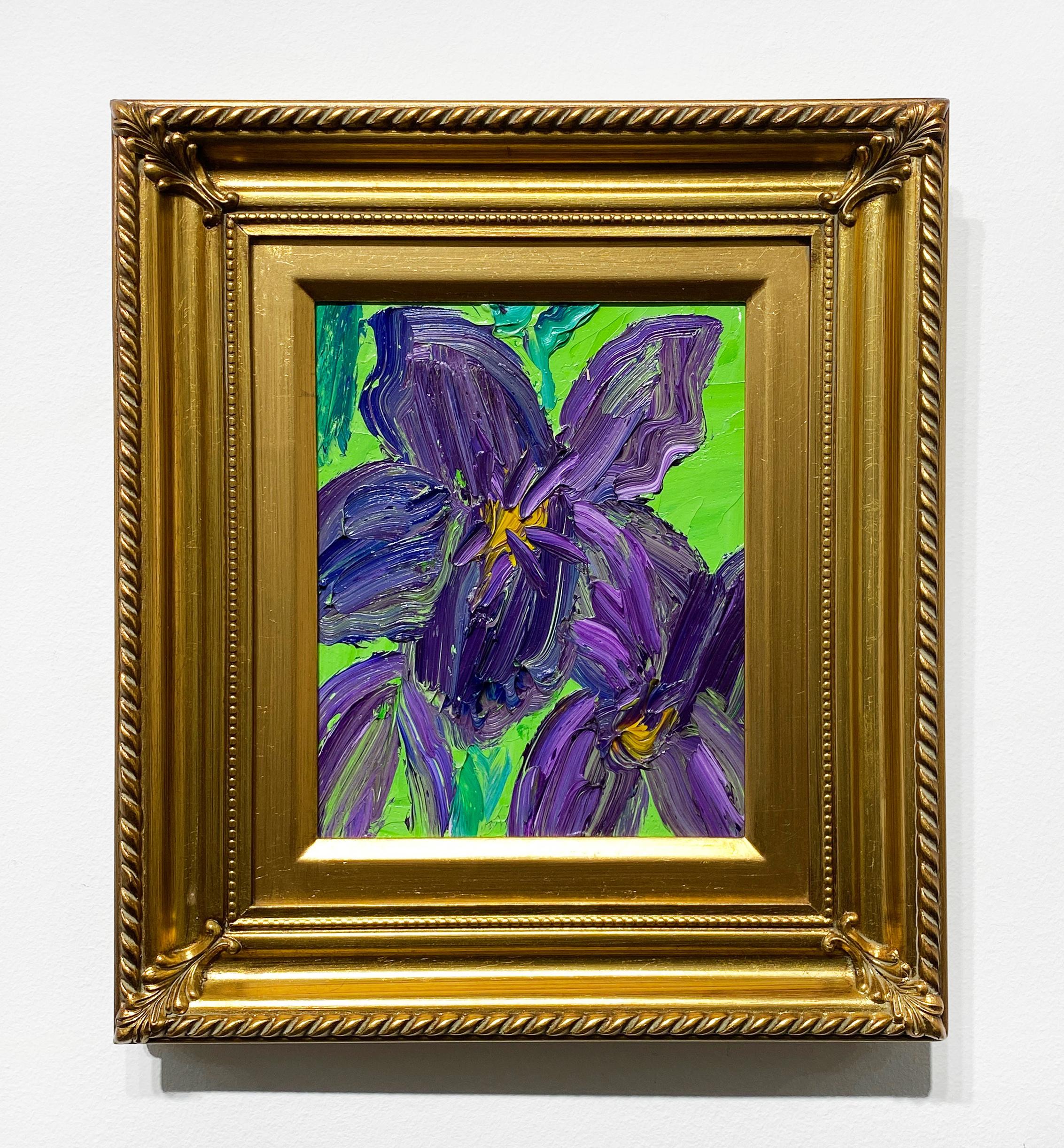 Hunt Slonem, Violets Charlotte, Floral For Sale 1