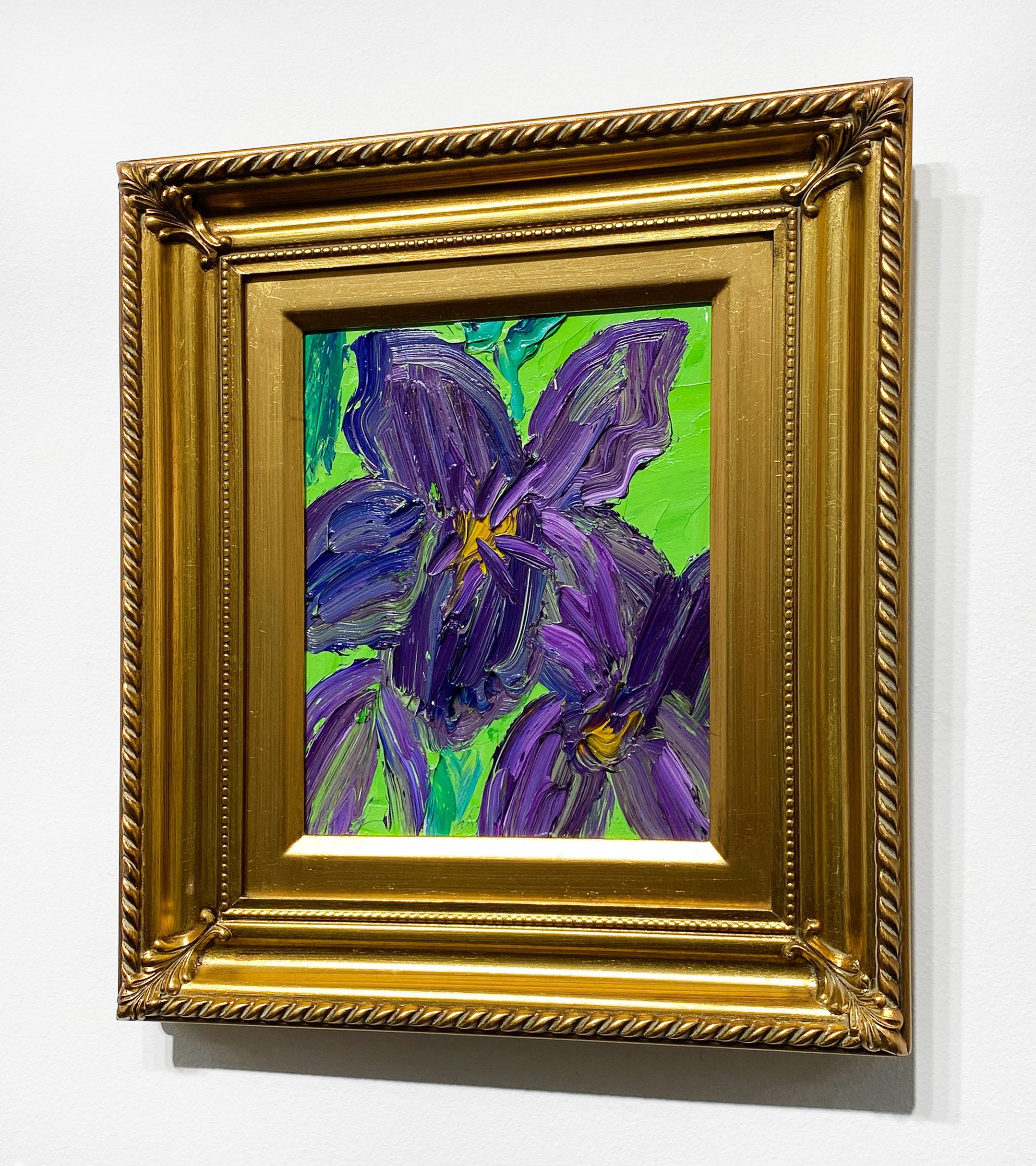 Hunt Slonem, Violets Charlotte, Floral For Sale 2
