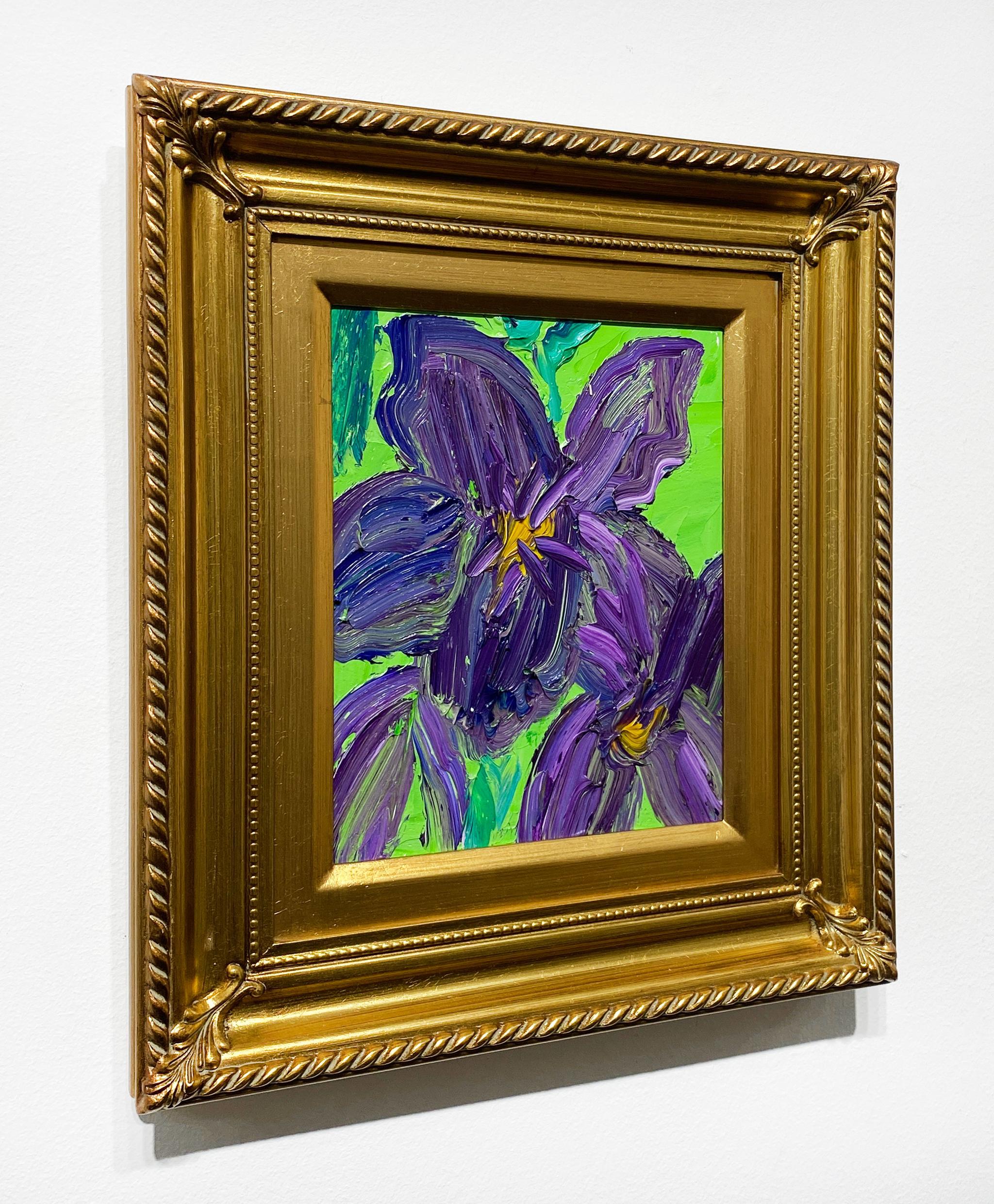 Hunt Slonem, Violets Charlotte, Floral For Sale 3