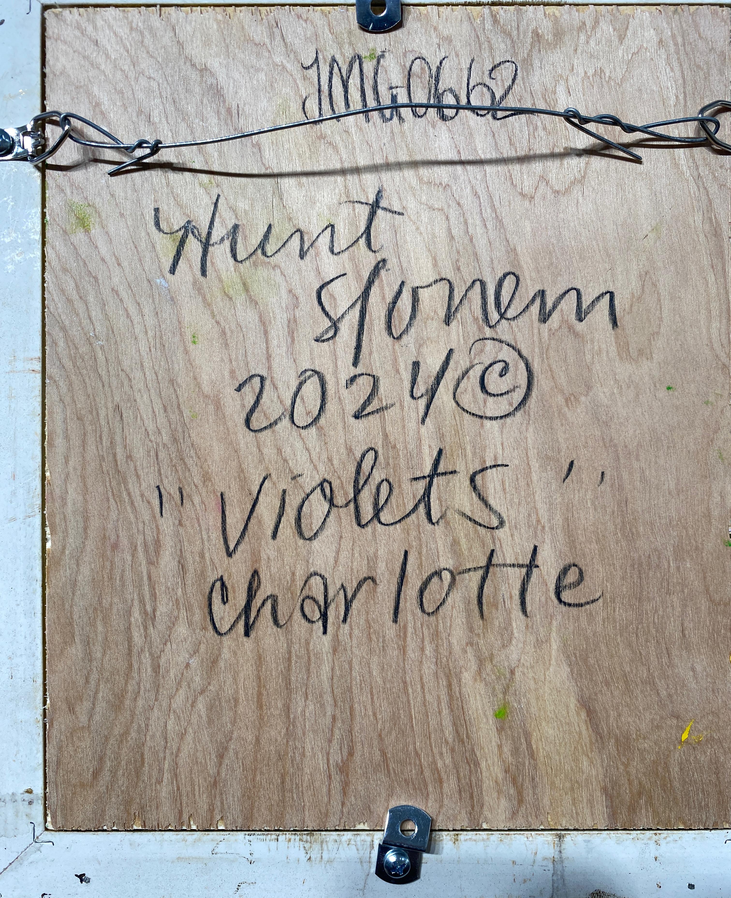 Hunt Slonem, Violets Charlotte, Floral For Sale 4
