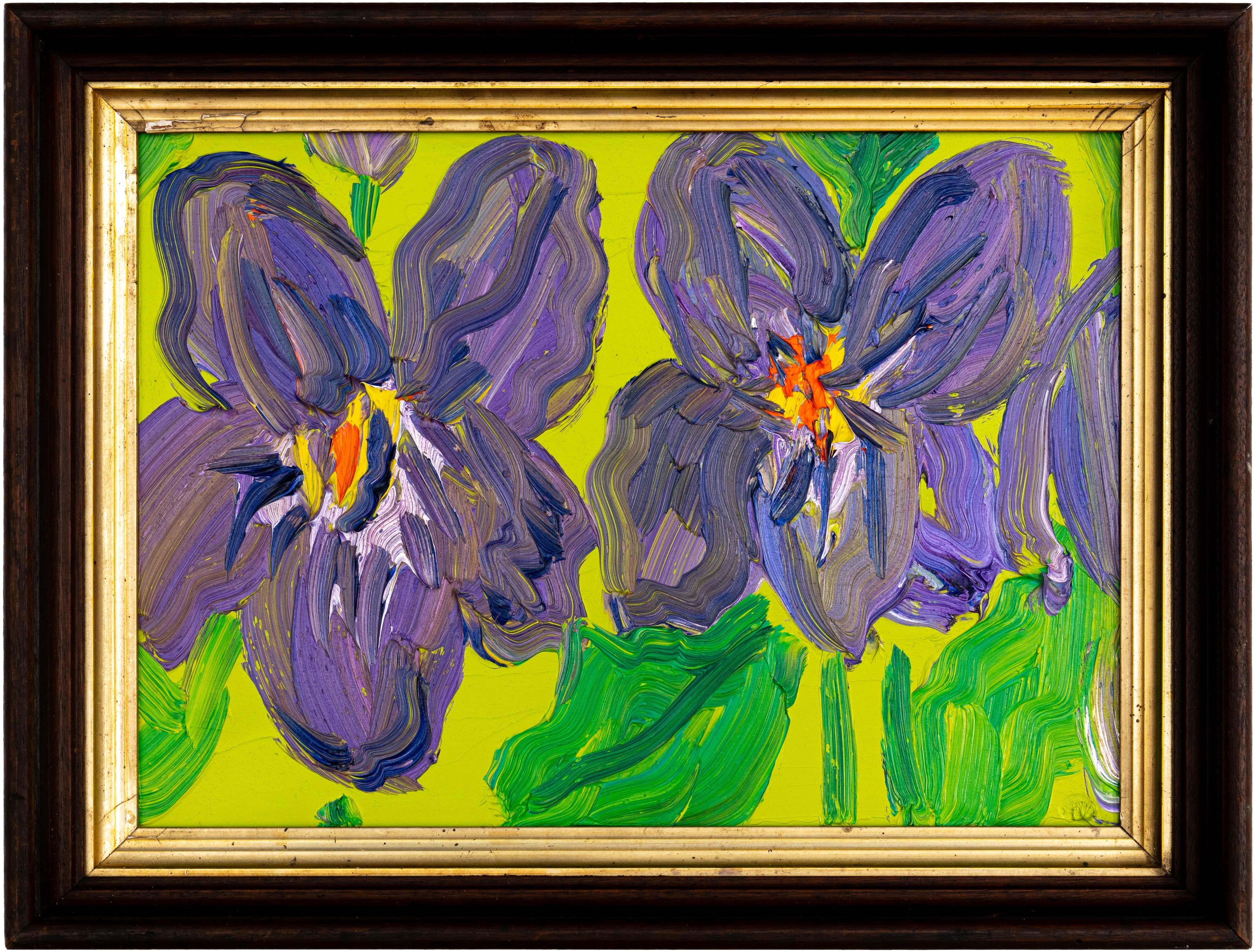 Hunt Slonem Still-Life Painting – Veilchen