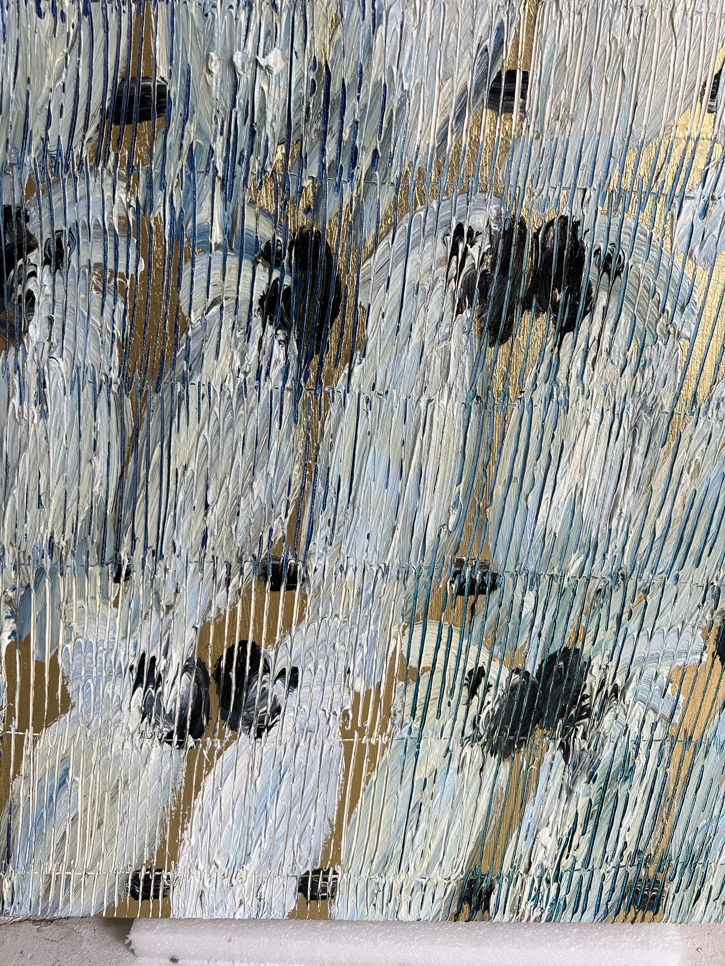 Whisper Umbrellas - Post-Modern Painting by Hunt Slonem