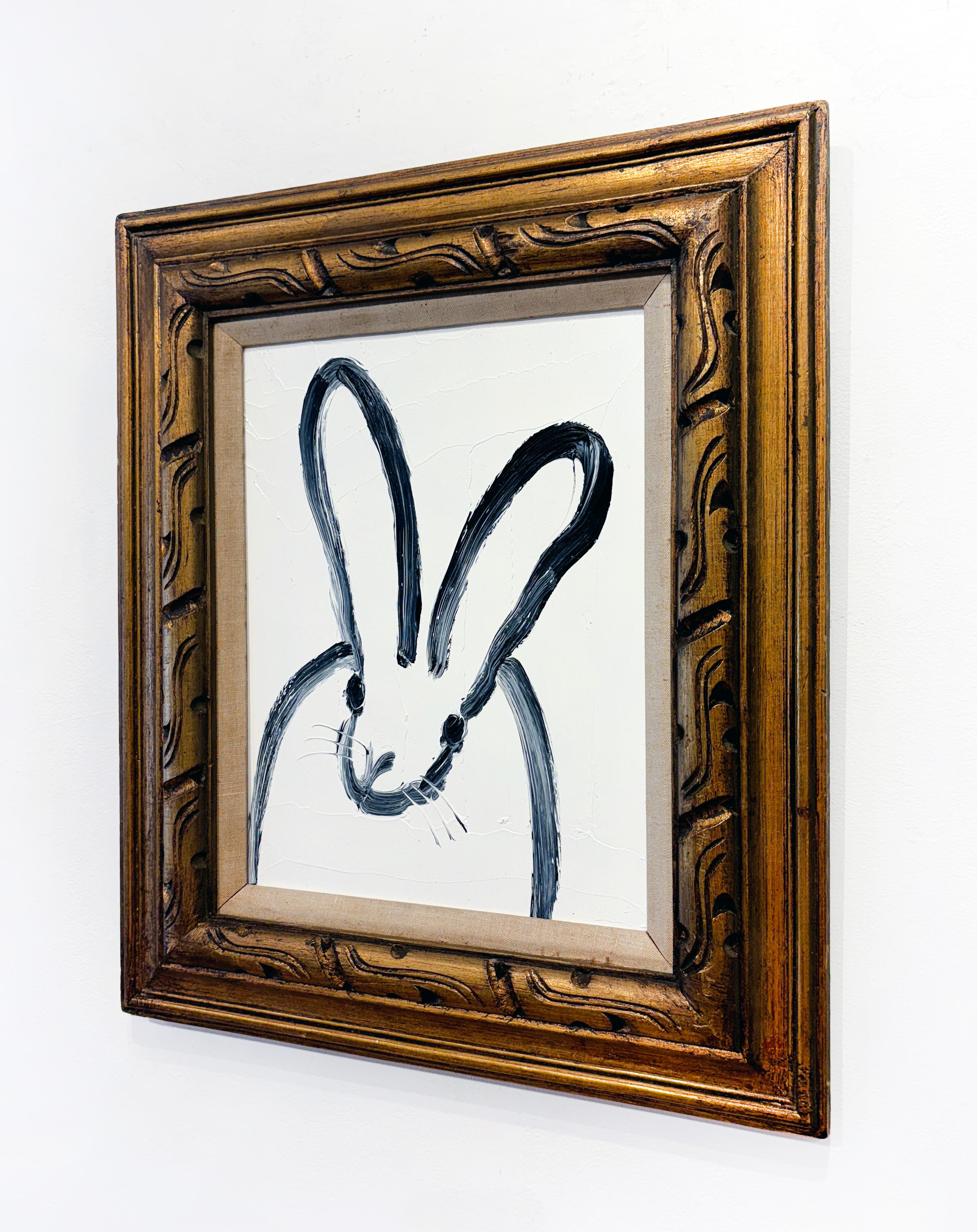 Weißer Bunny Barnaby (Zeitgenössisch), Painting, von Hunt Slonem