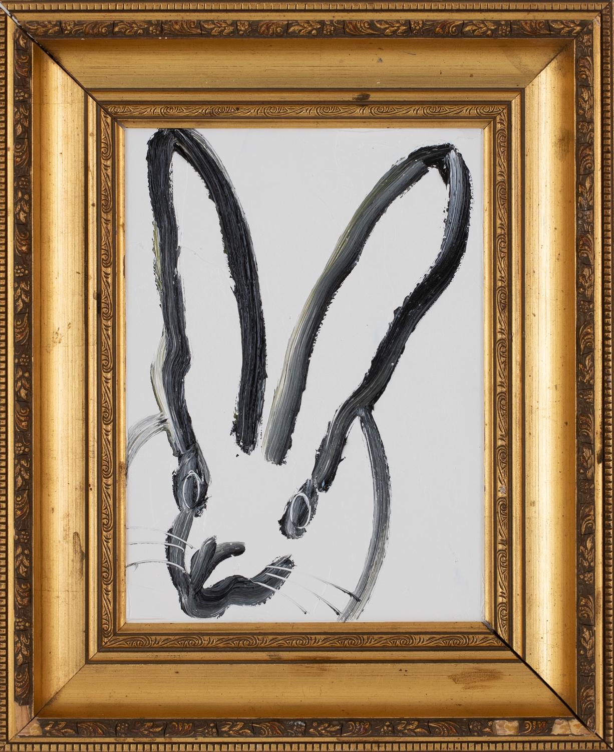 White Bunny - Painting by Hunt Slonem