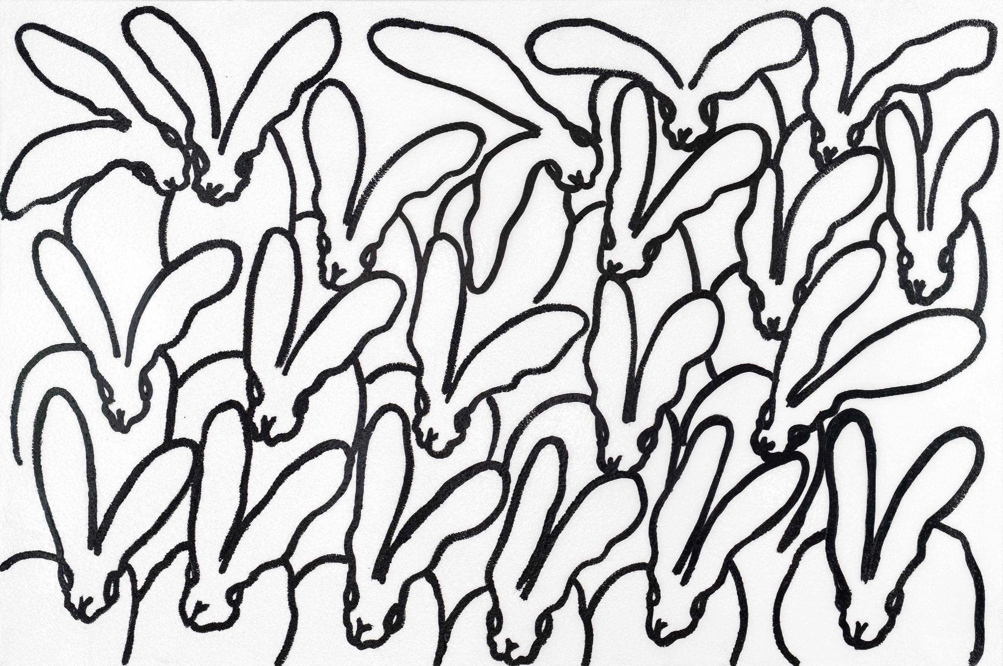 Hunt Slonem Animal Painting - White Diamond Dust Hope