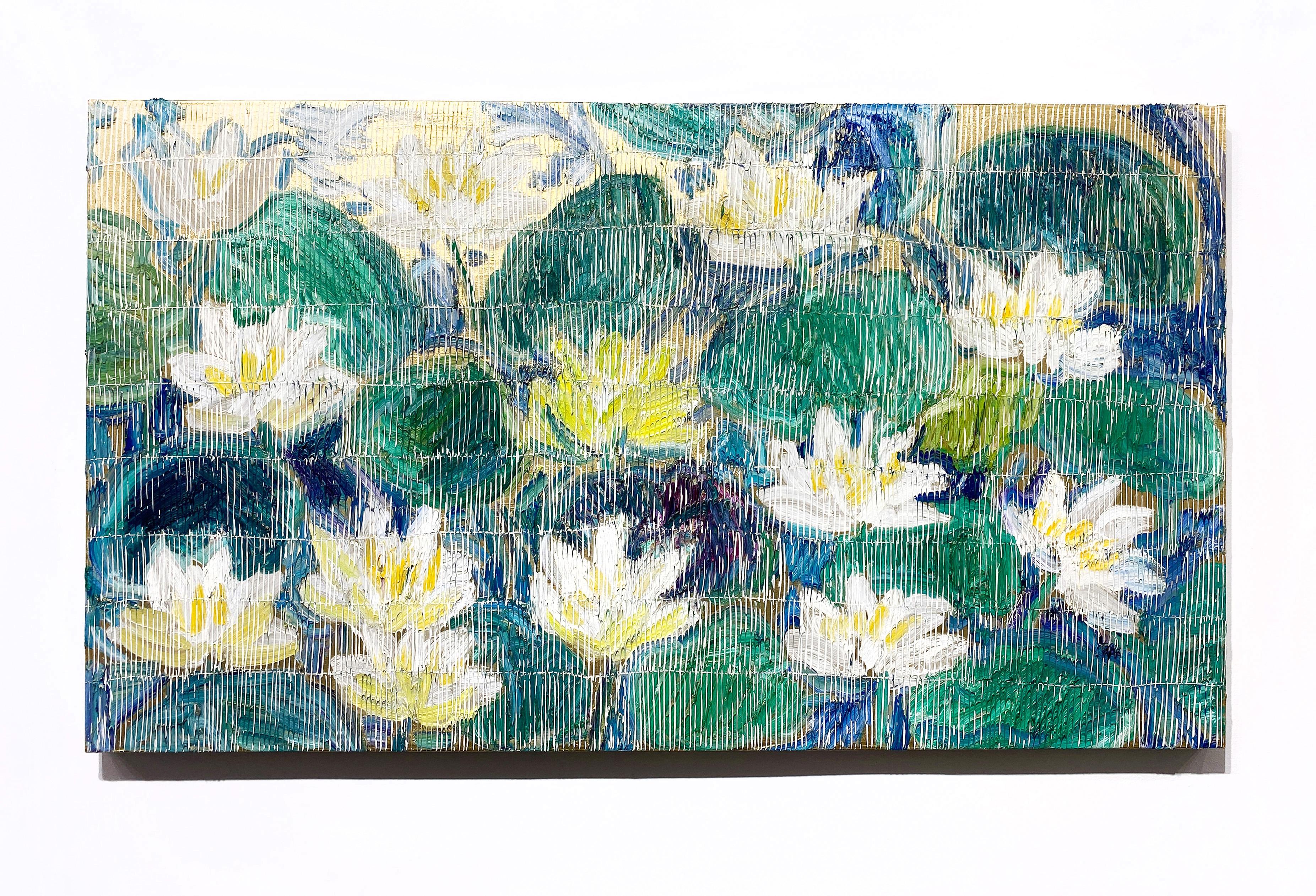 Belle Terre di The Lilly, acqua bianca - Painting Contemporaneo di Hunt Slonem