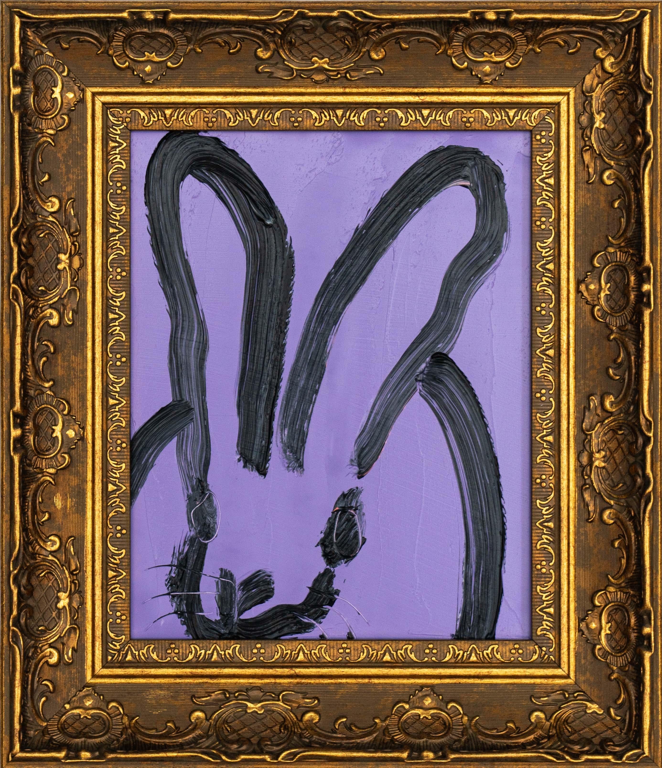 Artist:  Slonem, Hunt
Title:  Whoopie Purple Mist
Date:  2025
Medium:  Oil on wood
Unframed Dimensions:  10" x 8"
Framed Dimensions:  14.5" x 12.5"
Signature:  Signed by Artist on Verso
Edition:  Unique

Hunt Slonem is a veteran to one-man shows in