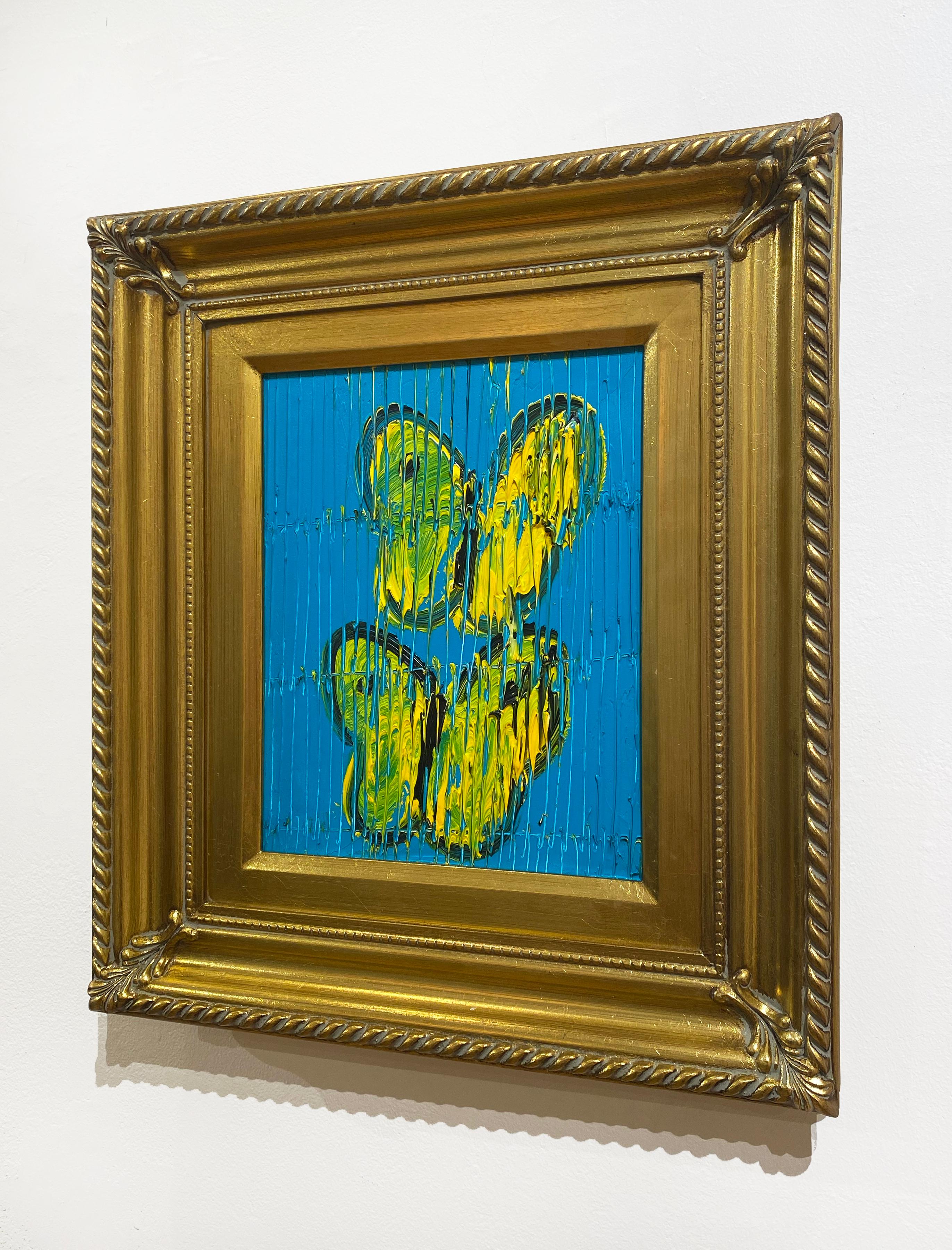 Artist:  Slonem, Hunt
Title:  Yellow Nape
Series: Butterflies
Date:  2023
Medium:  Oil on Wood
Unframed Dimensions:  10