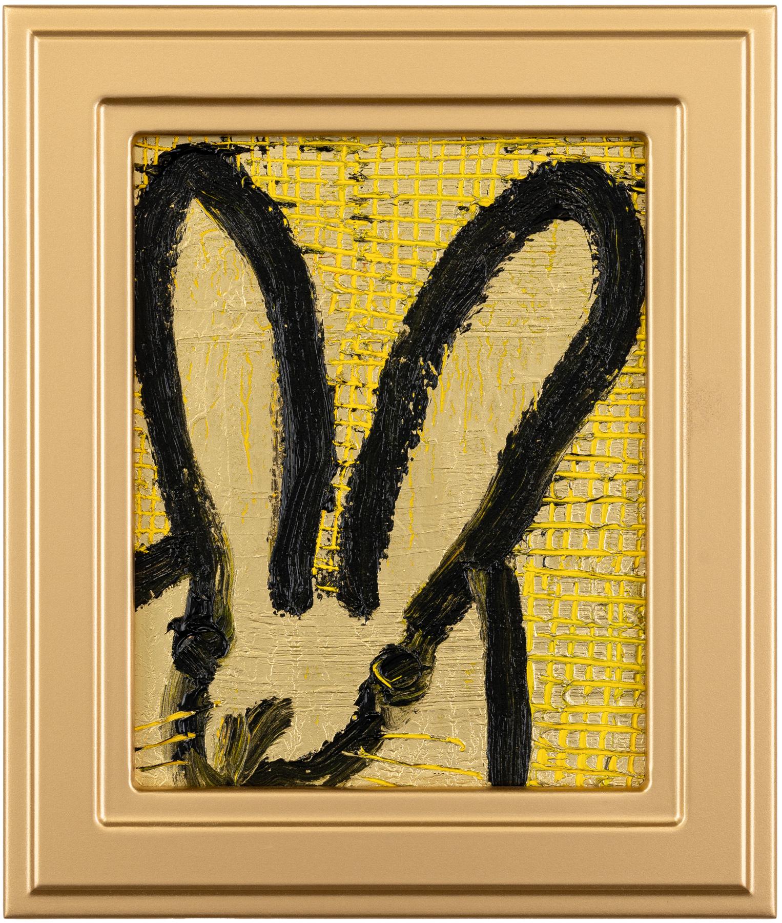 Hunt Slonem Animal Painting - Yellow Score