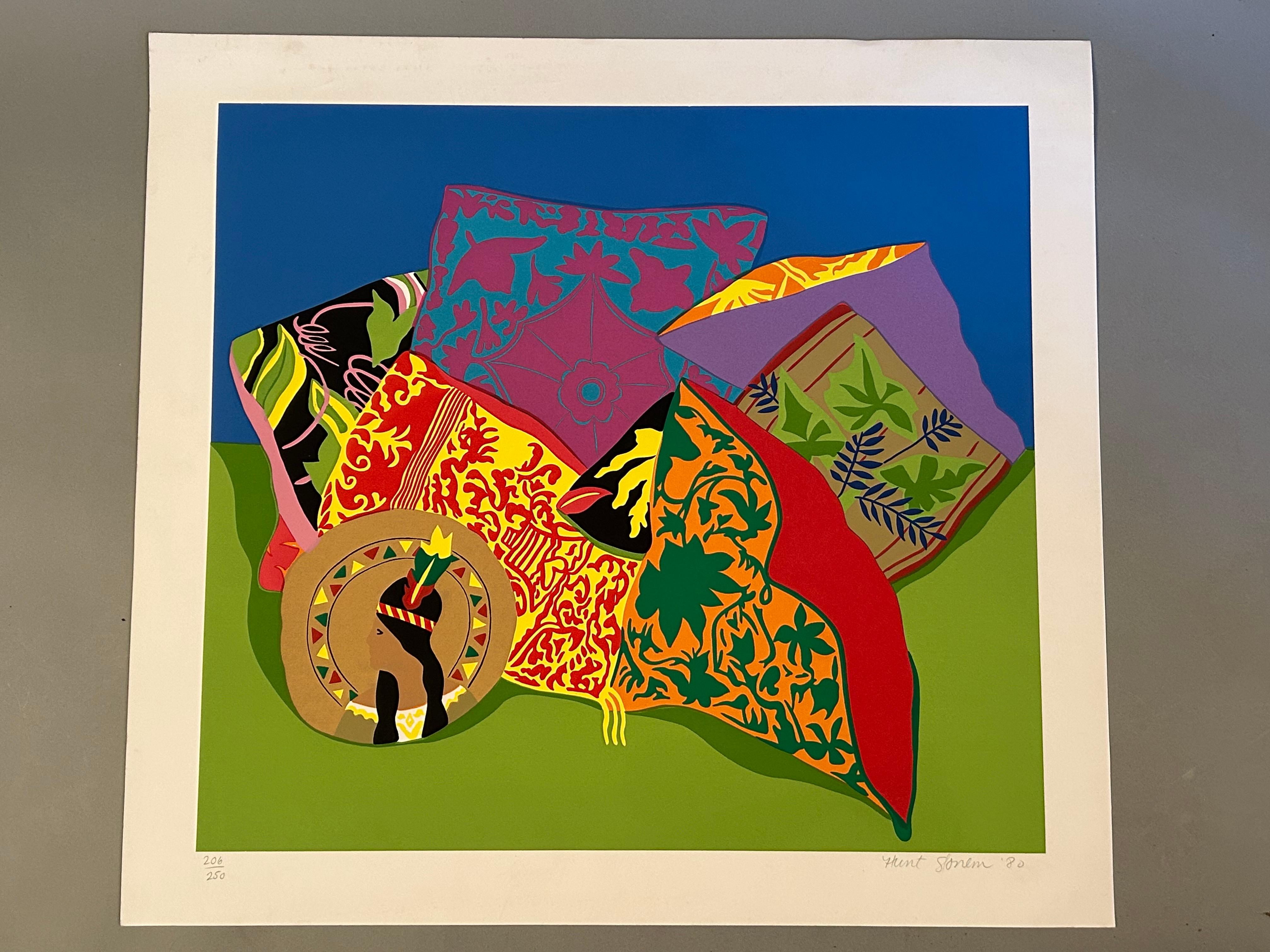 Hunt Slonem “Pillow Garden” Pop Art Screenprint For Sale 3
