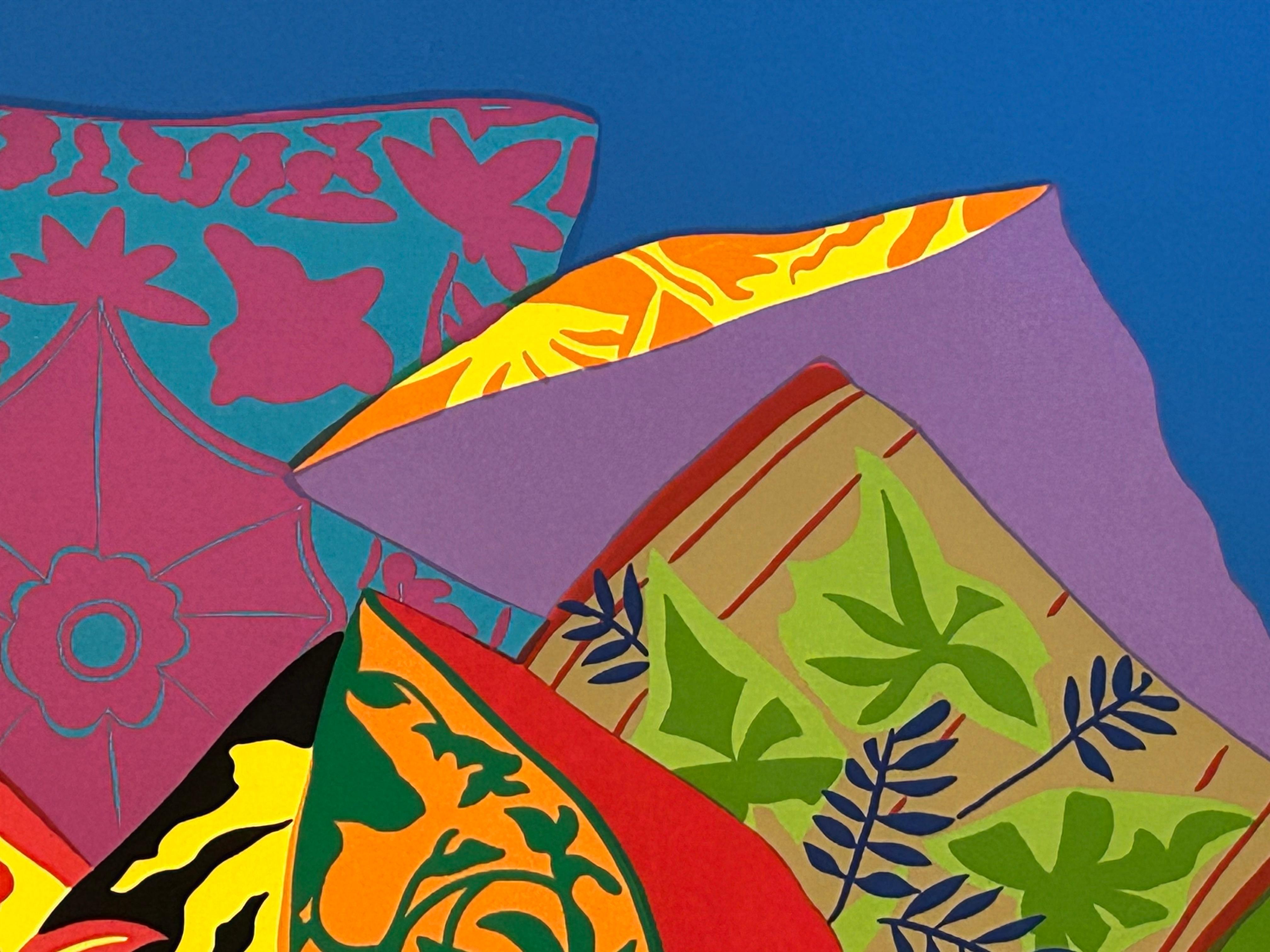 20th Century Hunt Slonem “Pillow Garden” Pop Art Screenprint For Sale