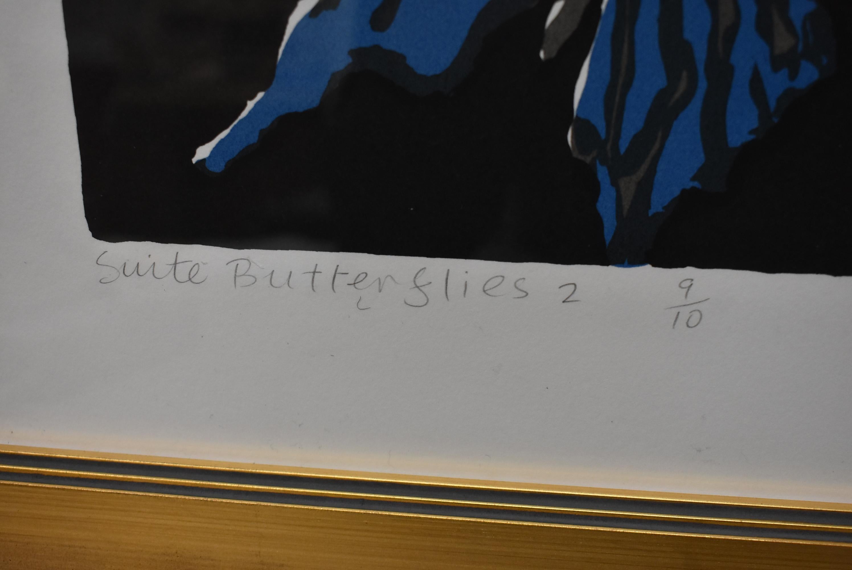 20th Century Hunt Slonem Print Suite Butterflies 2 For Sale