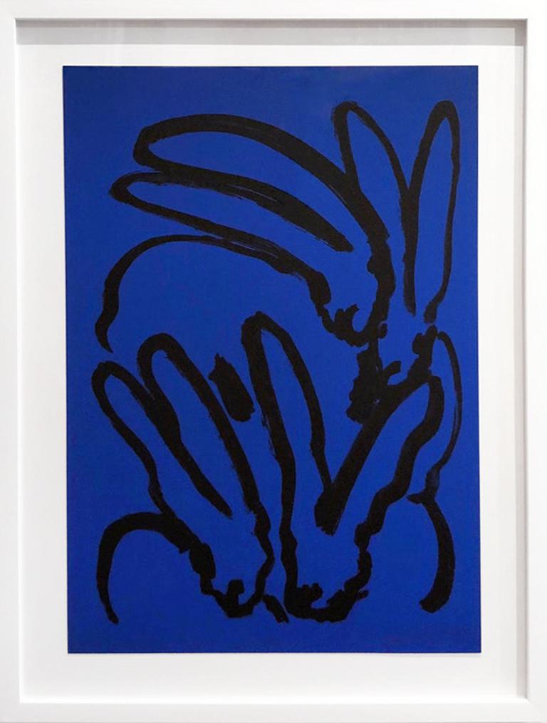 Blue Bunnies - Print by Hunt Slonem