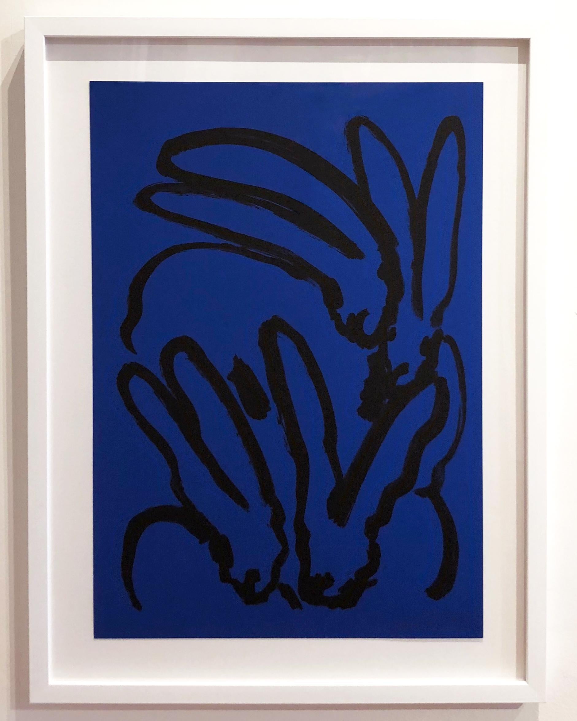 Blue Bunnies - Print by Hunt Slonem