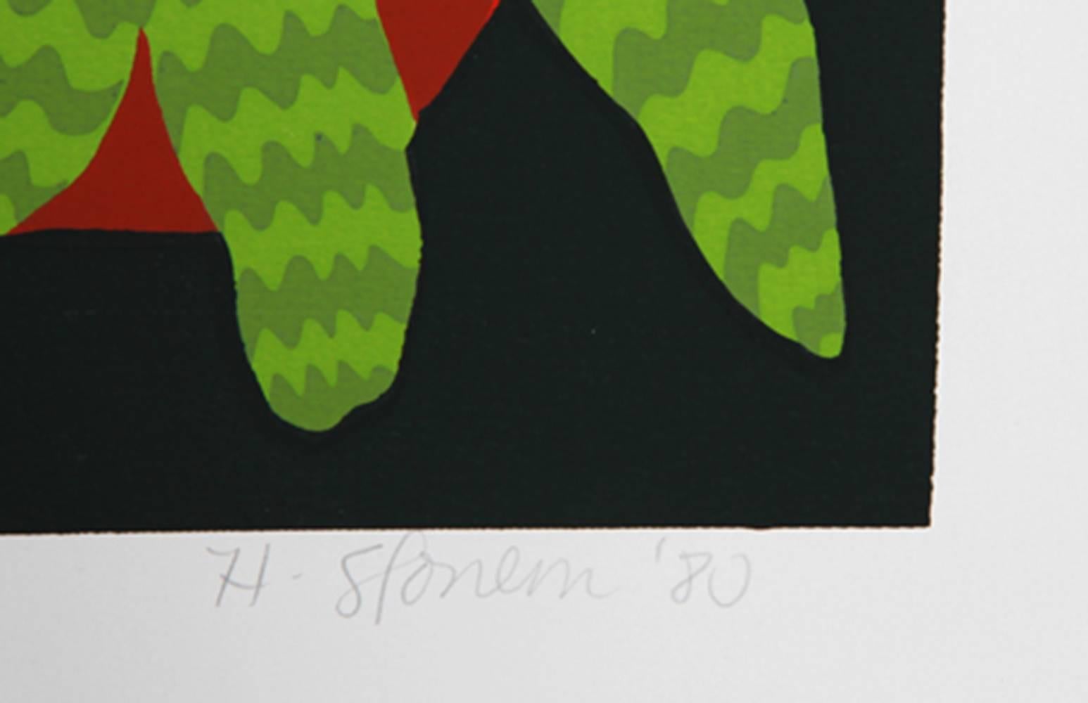Brussels Sprouts, Pop Art Screenprint by Hunt Slonem For Sale 1