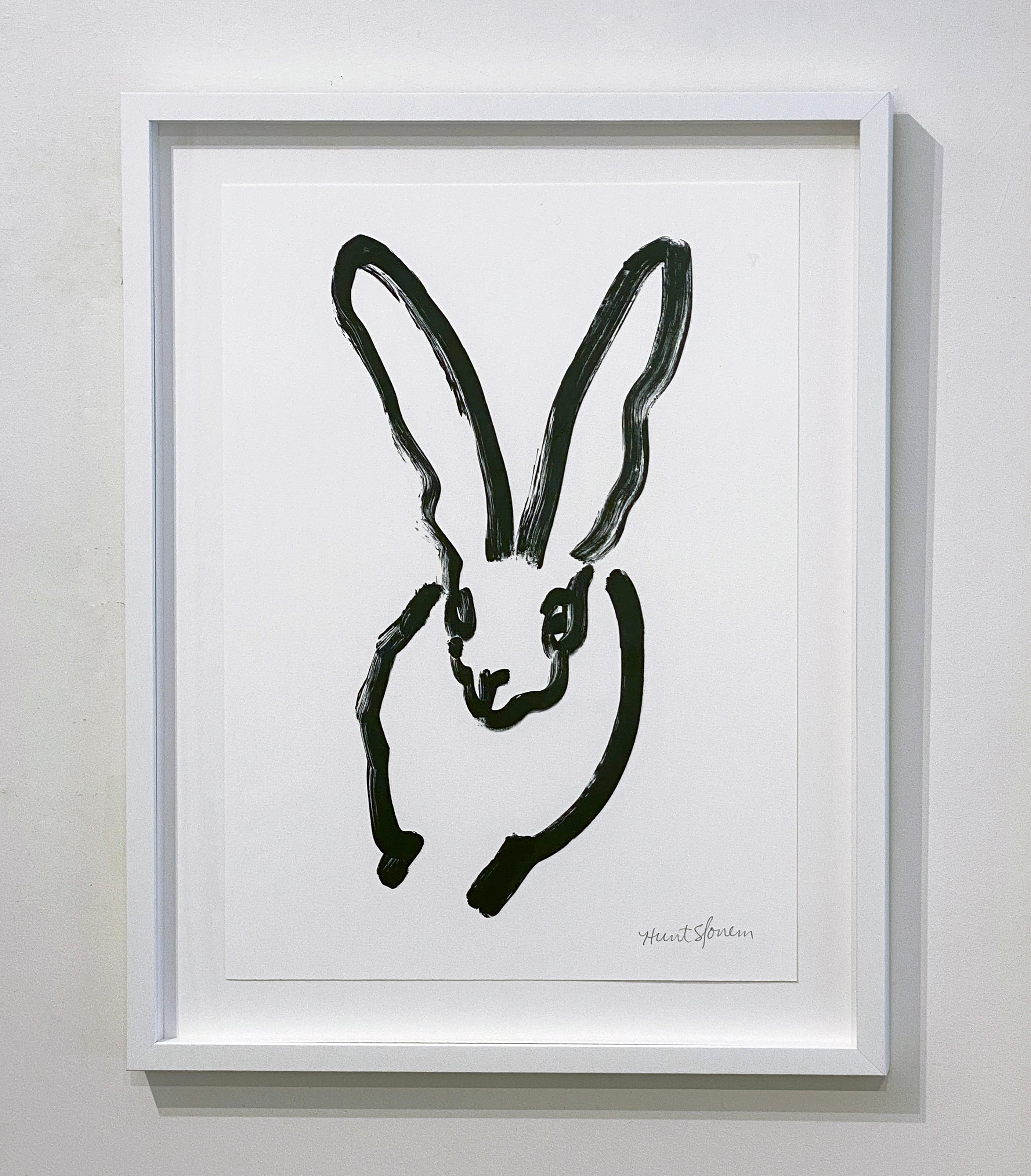 BW Bunny 3 - Contemporary Print by Hunt Slonem