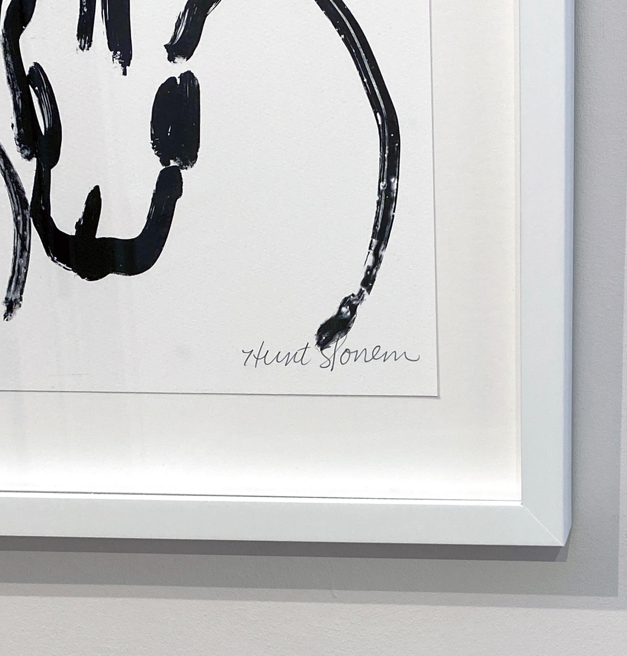 BW Bunny 5 - Print by Hunt Slonem