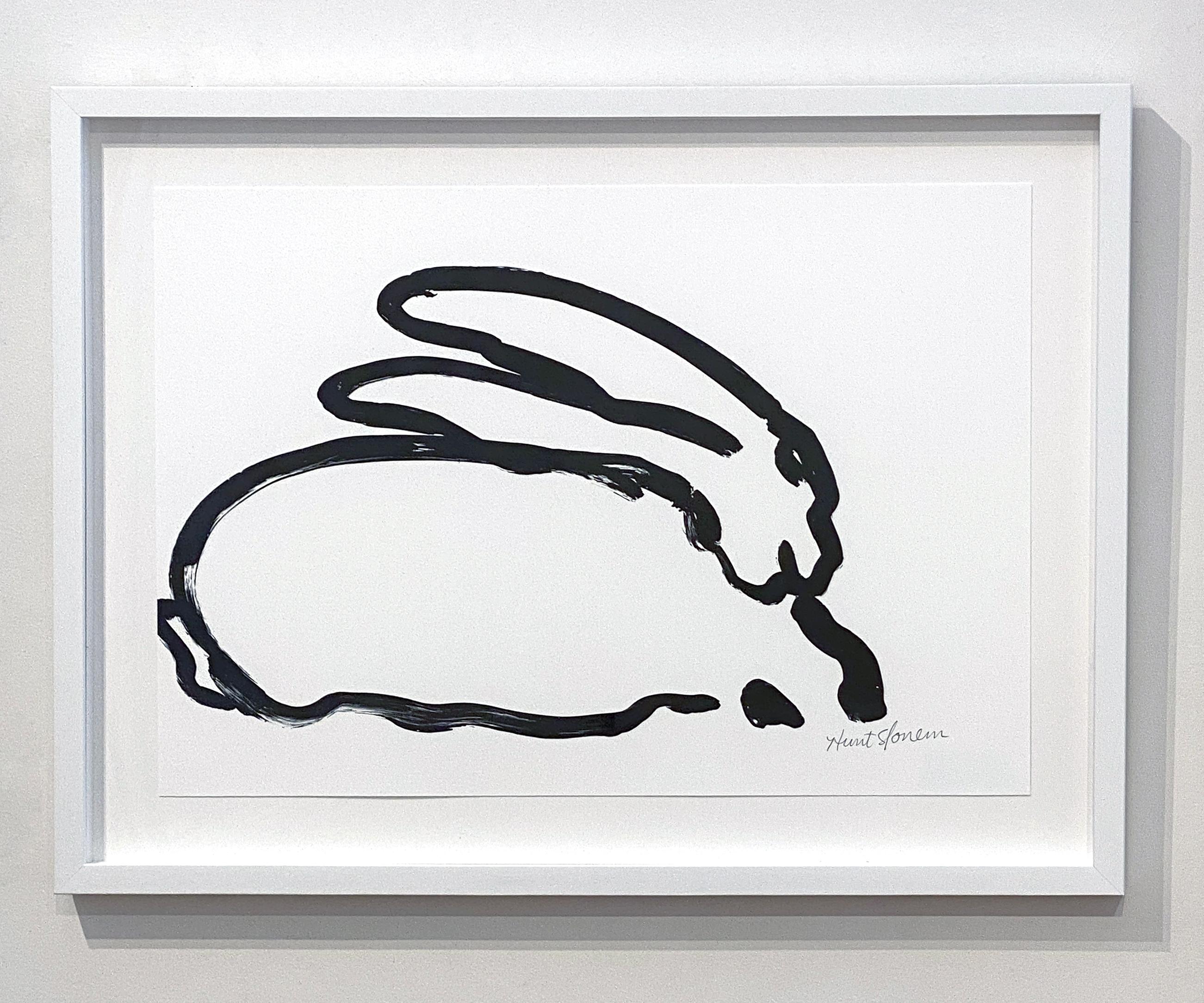 BW Bunny 6 - Contemporary Print by Hunt Slonem