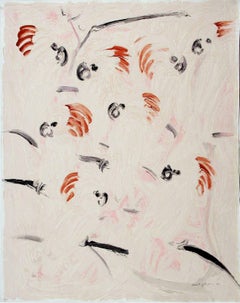 Hunt Slonem American Artist Original Hand Signed silkscreen, collage on canvas