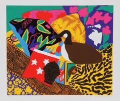 Hunt Slonem, "Three Stars, 1980, " Pop Art Screenprint