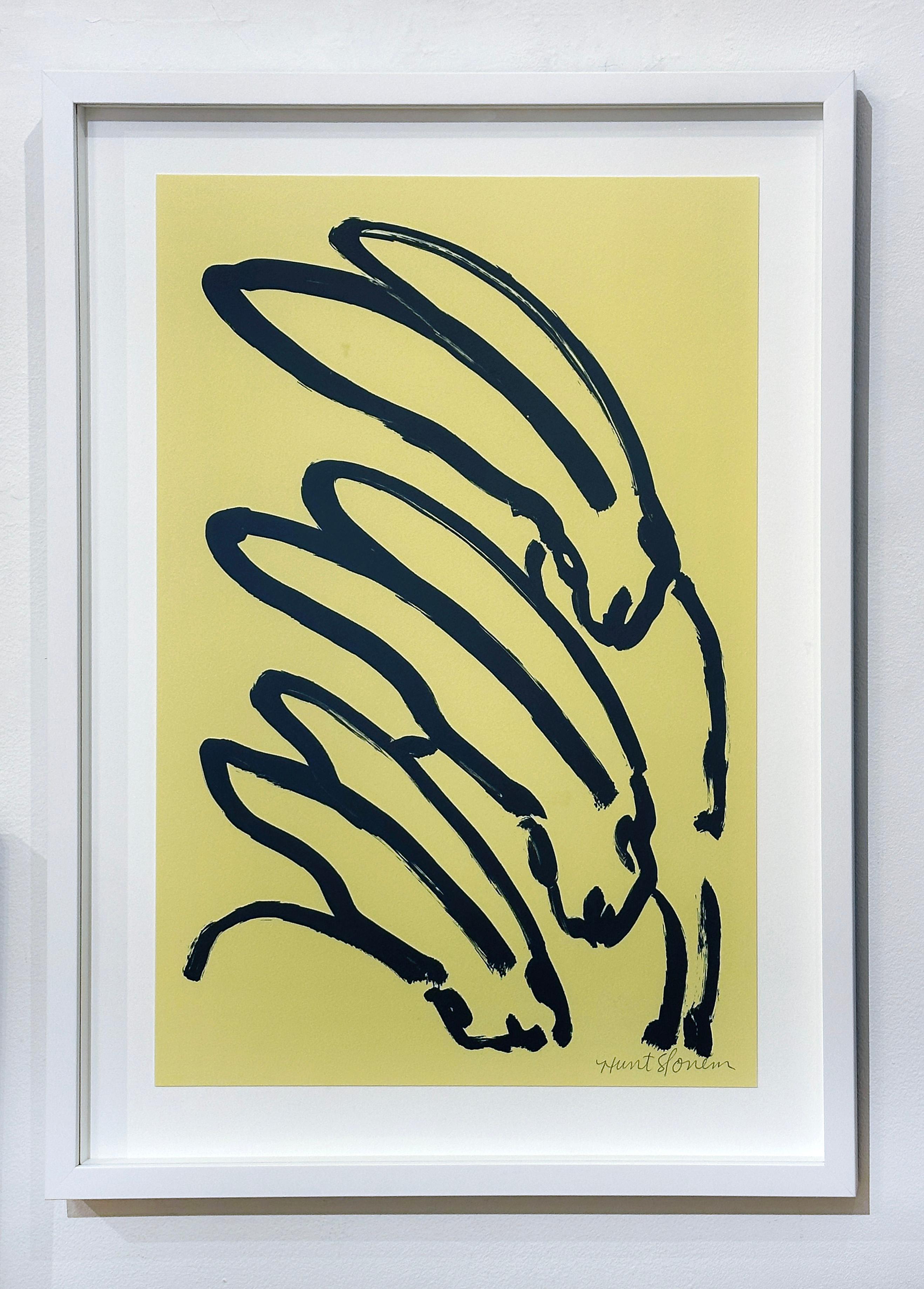 Lapins au citron - Print de Hunt Slonem